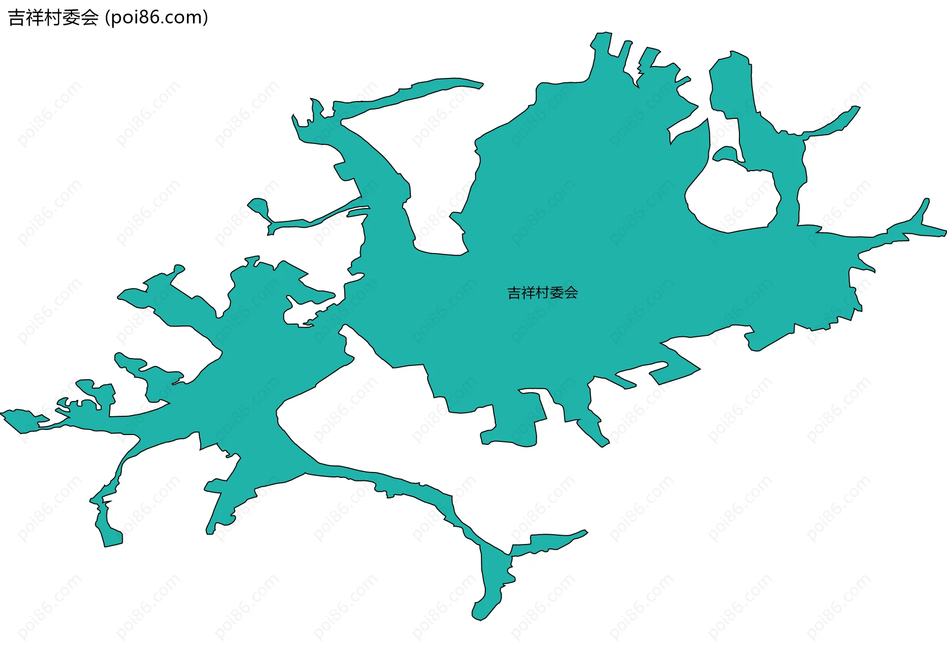 吉祥村委会边界地图