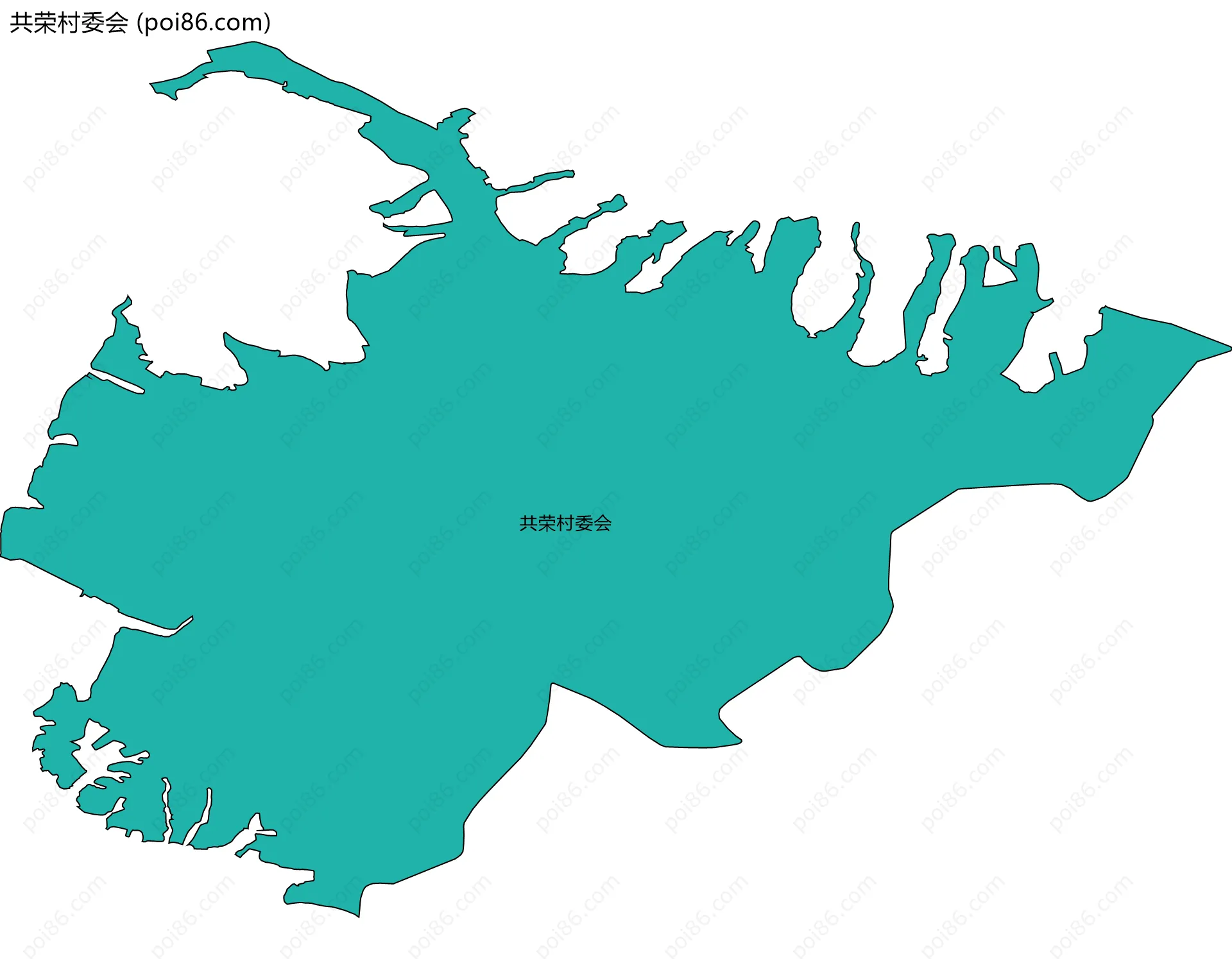 共荣村委会边界地图