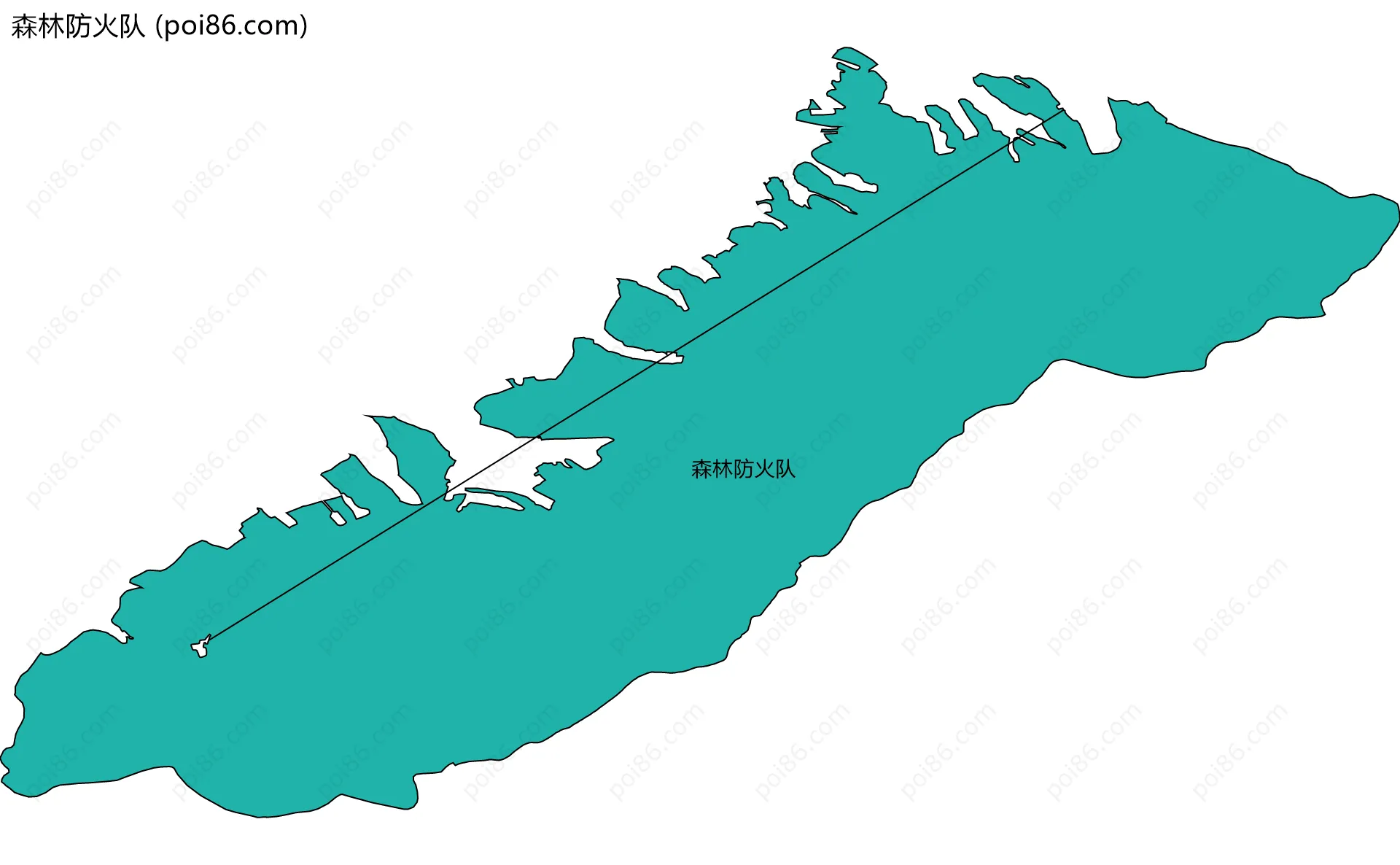 森林防火队边界地图