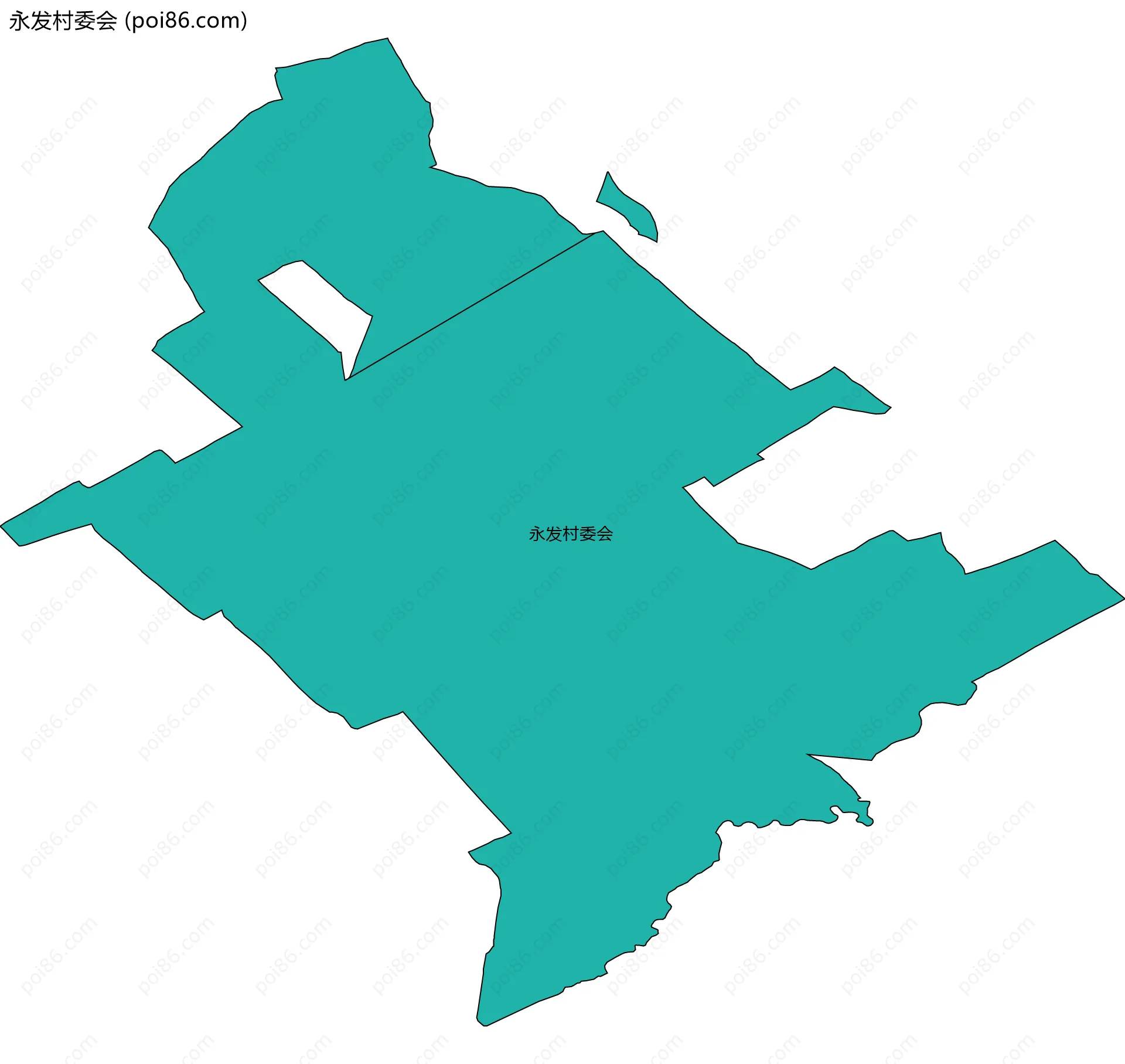 永发村委会边界地图