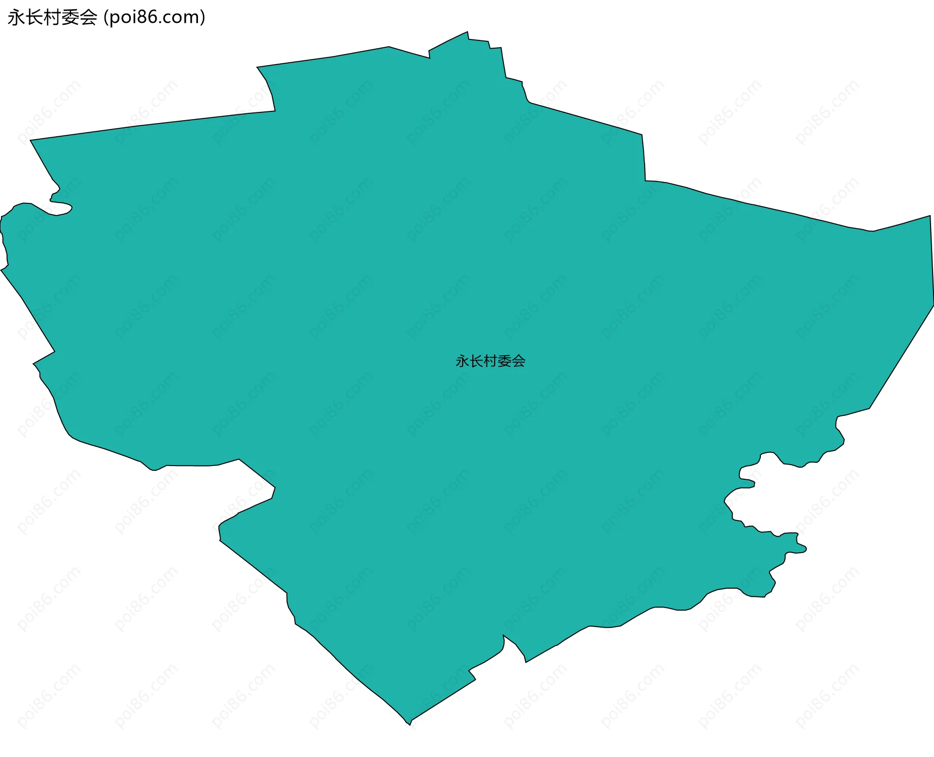 永长村委会边界地图