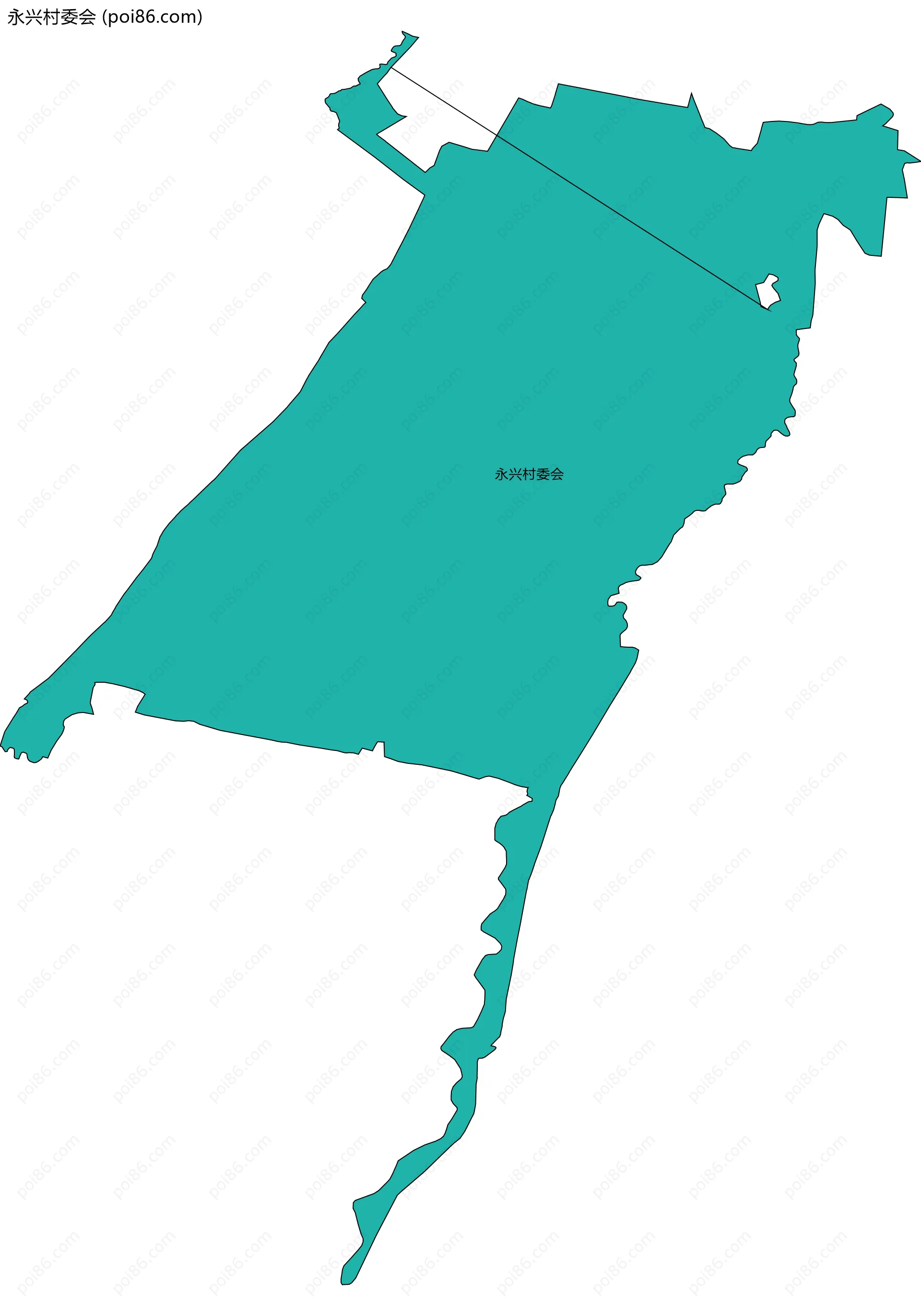 永兴村委会边界地图