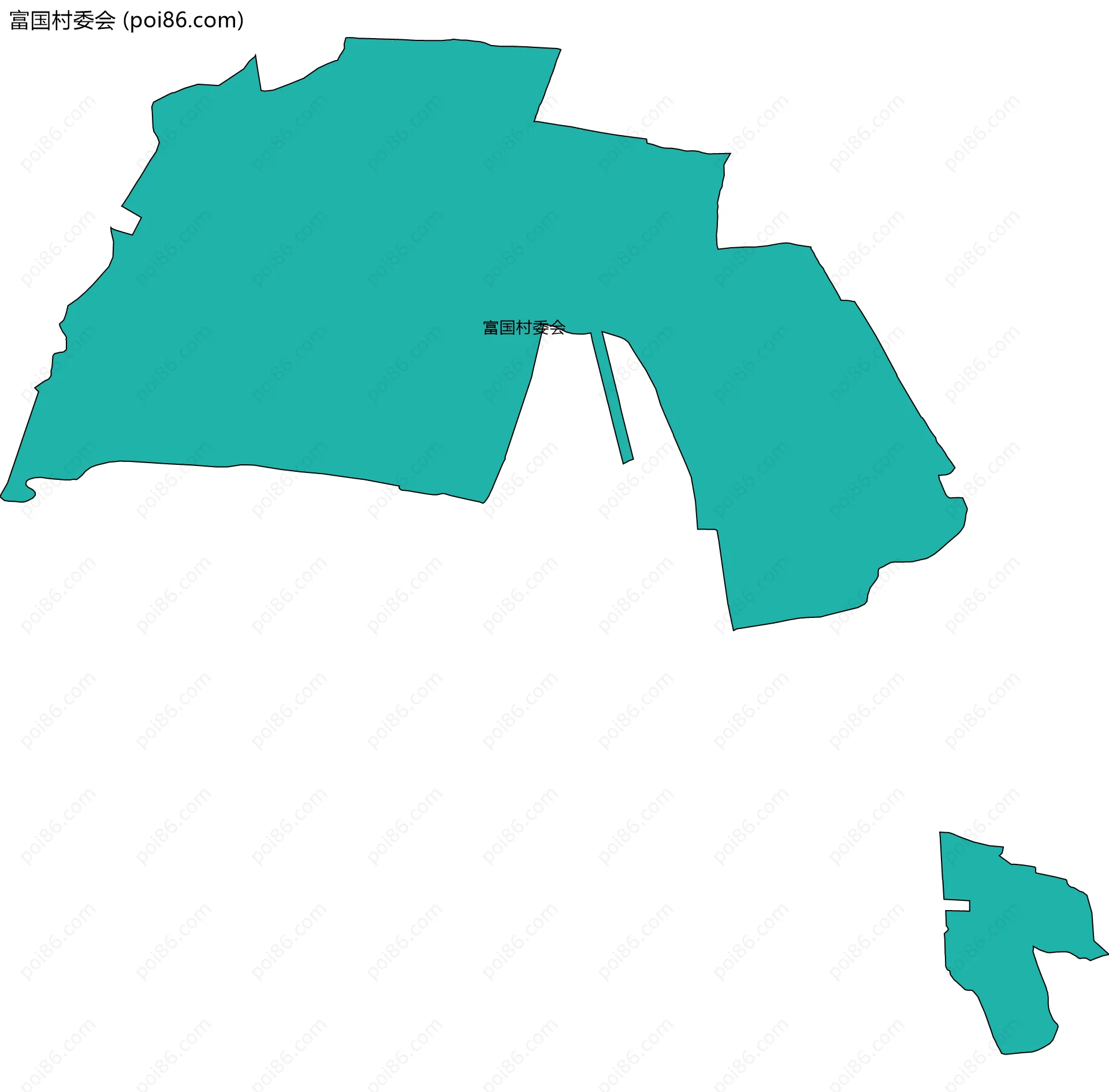 富国村委会边界地图