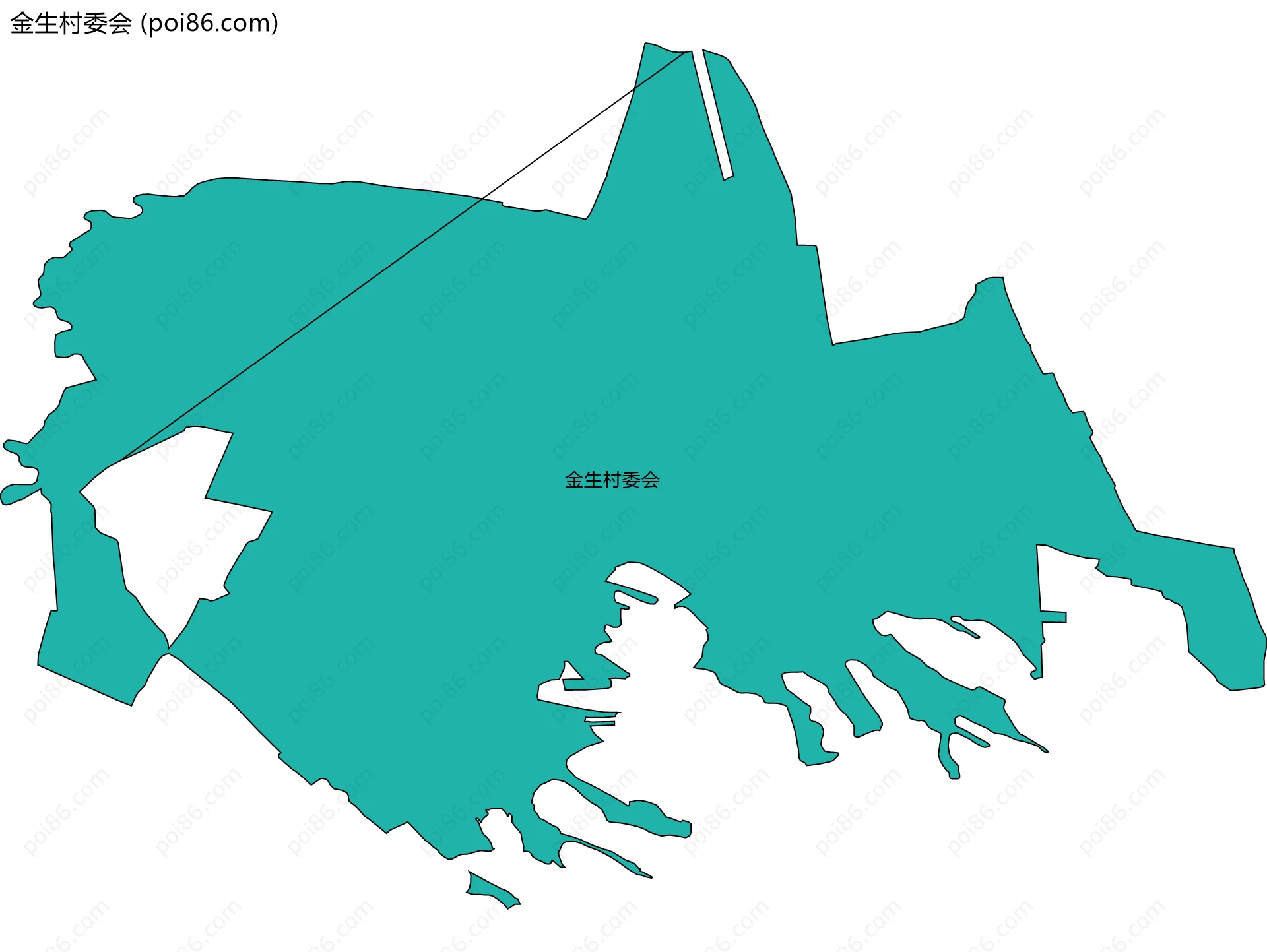 金生村委会边界地图