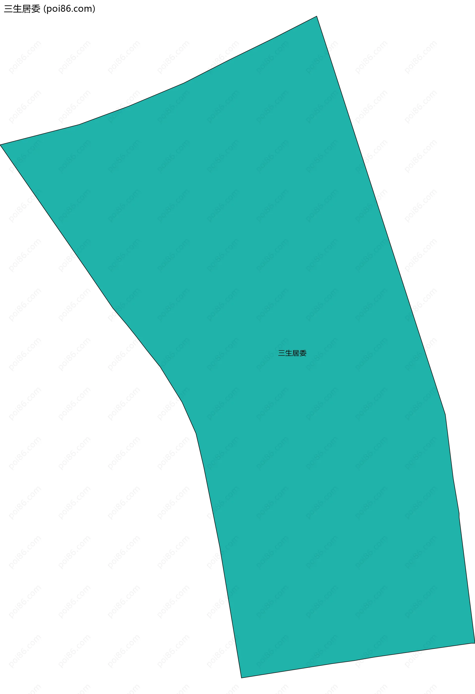 三生居委边界地图