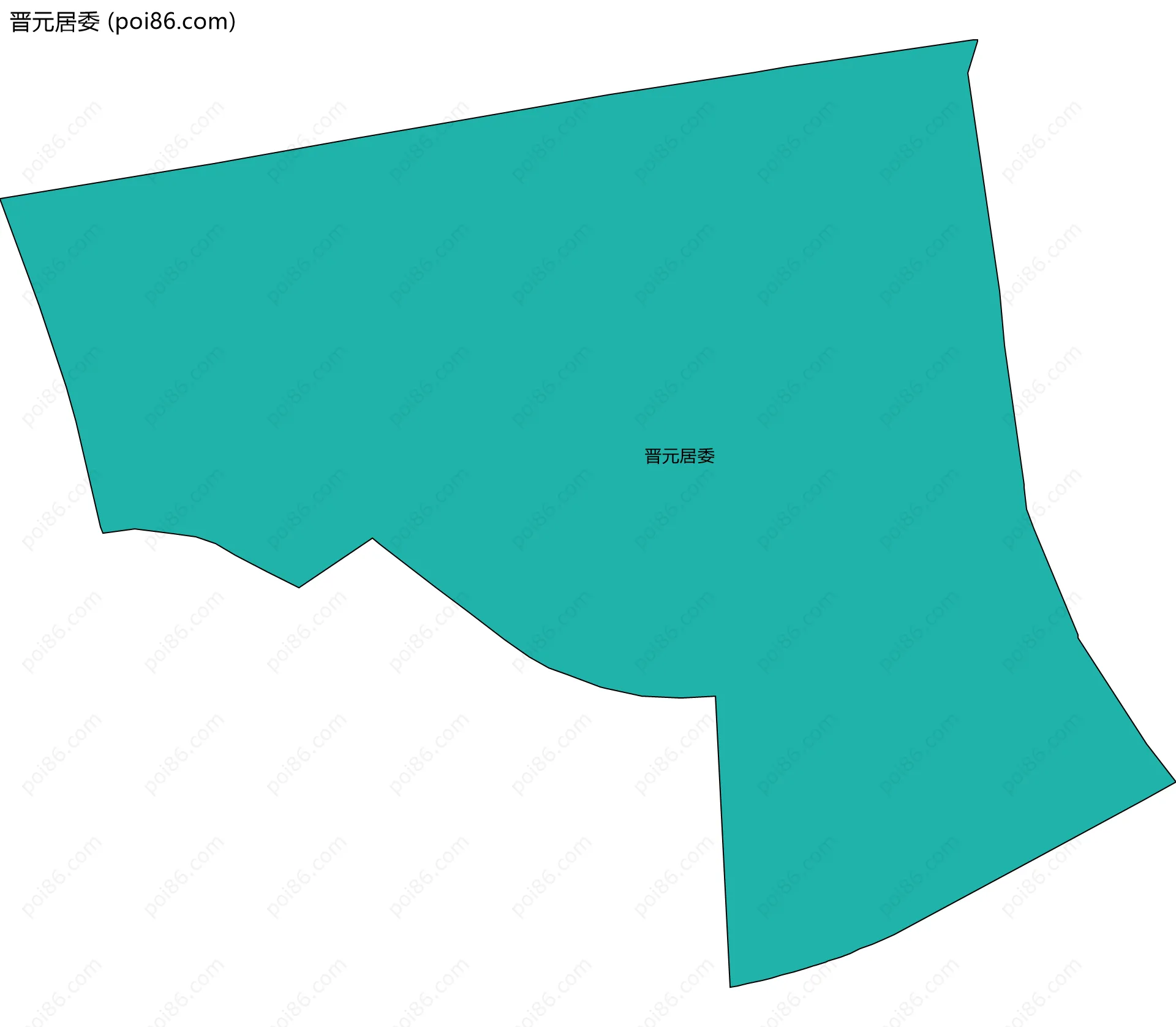 晋元居委边界地图