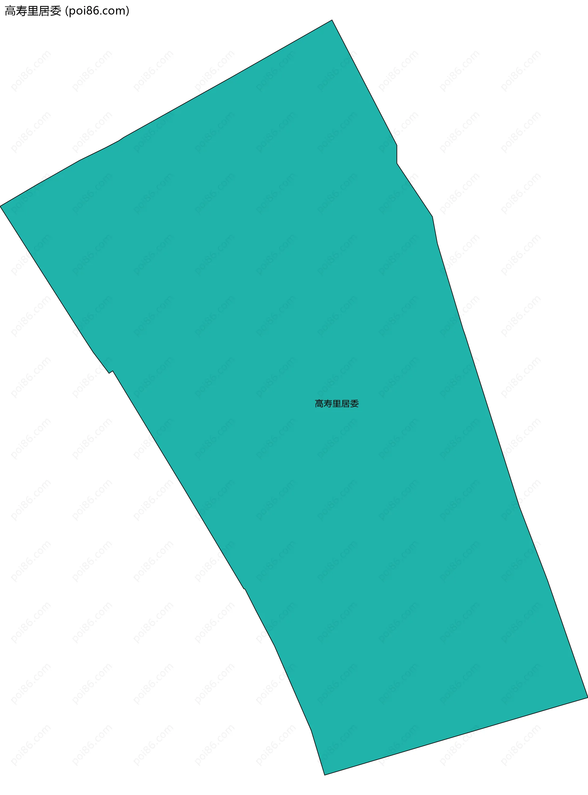 高寿里居委边界地图