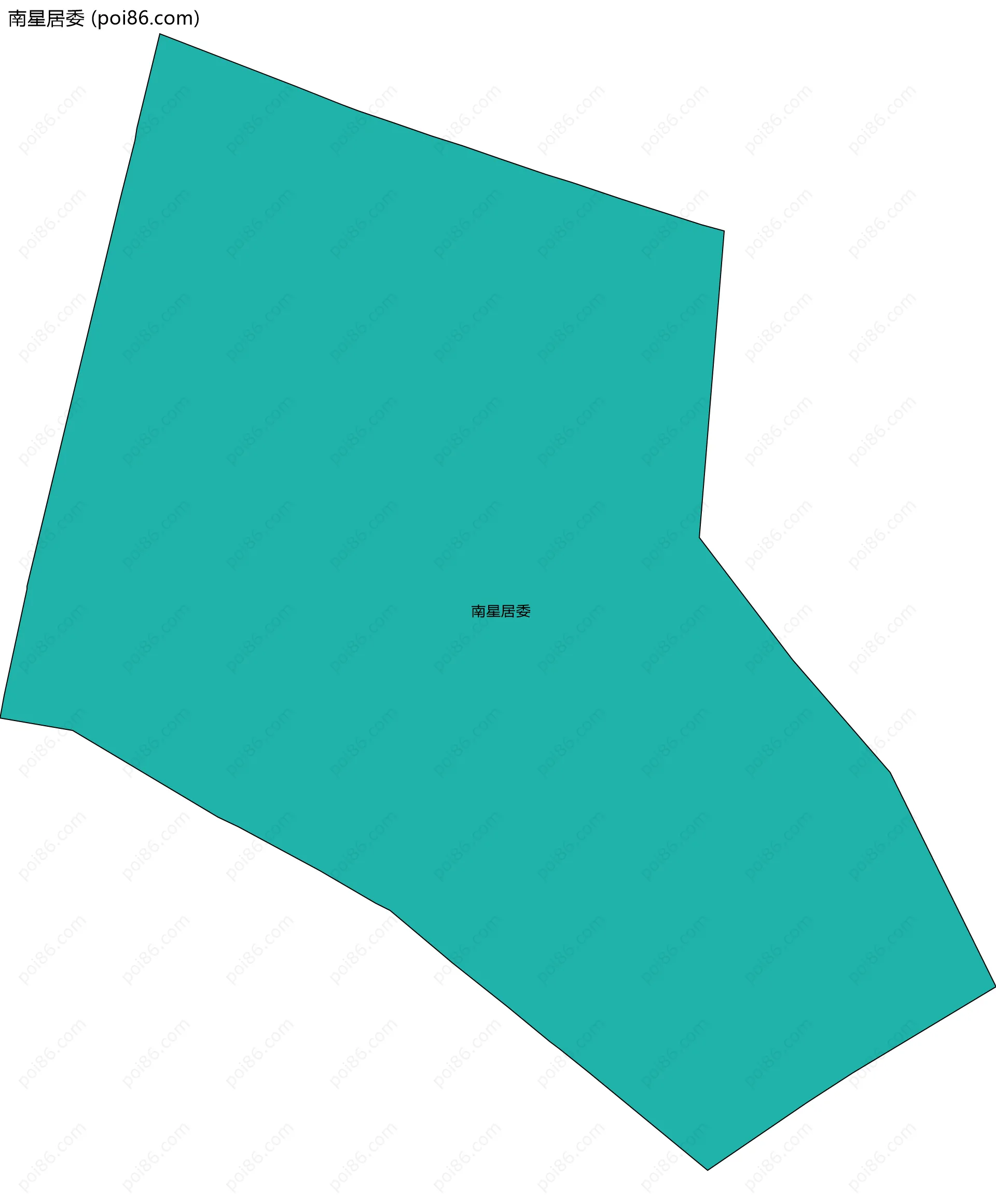 南星居委边界地图