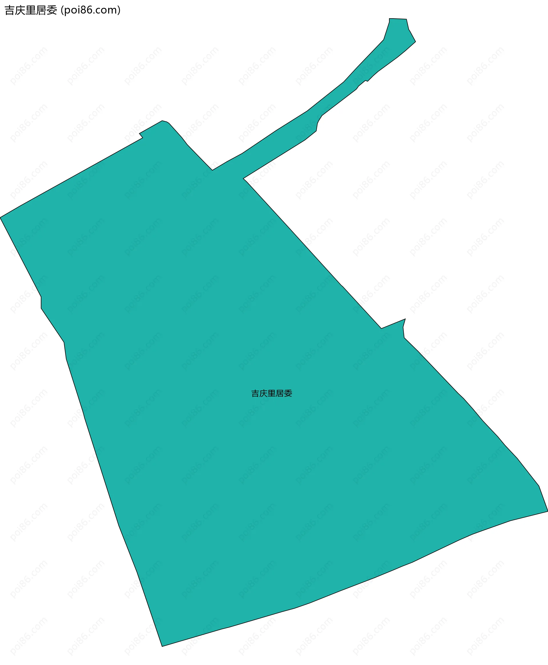 吉庆里居委边界地图