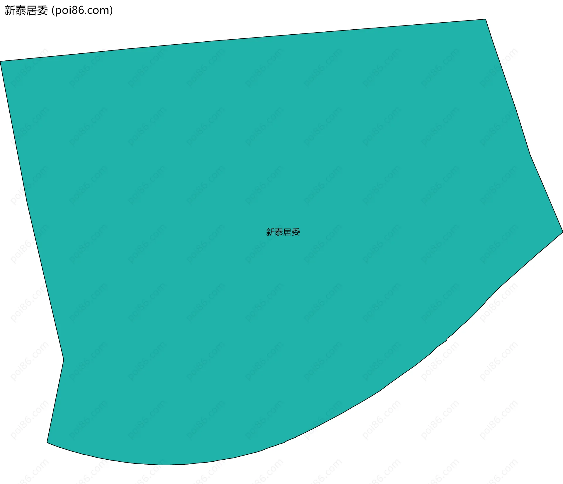 新泰居委边界地图