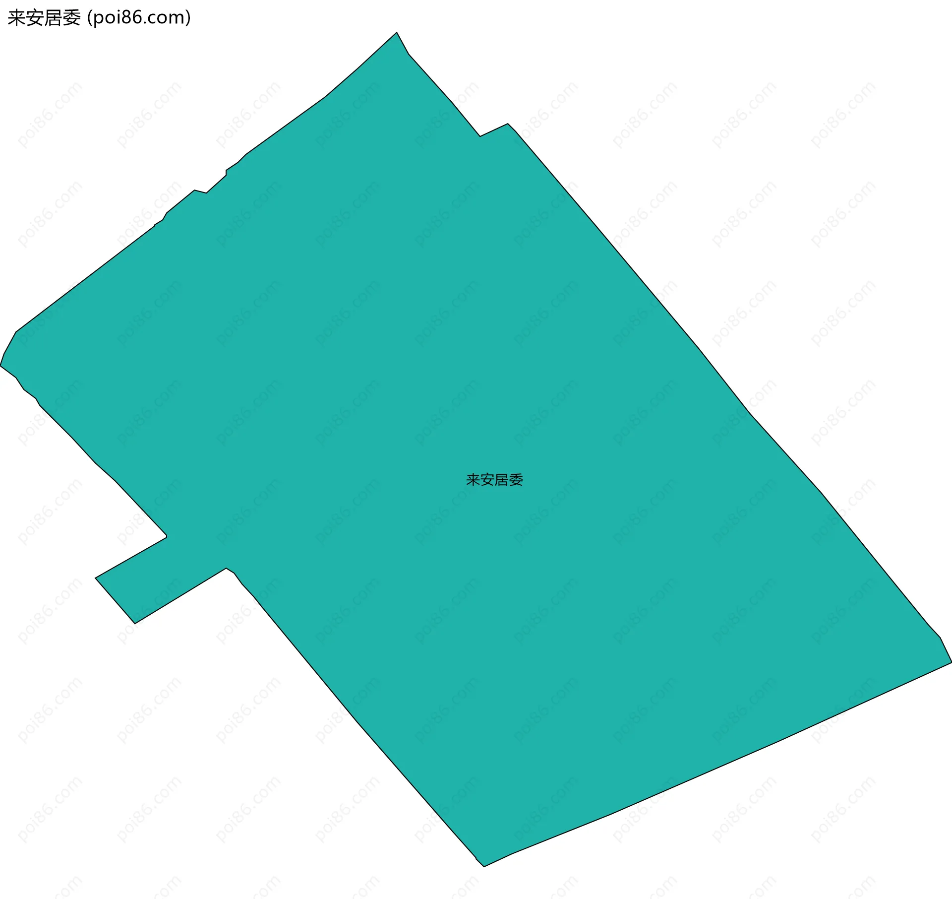 来安居委边界地图