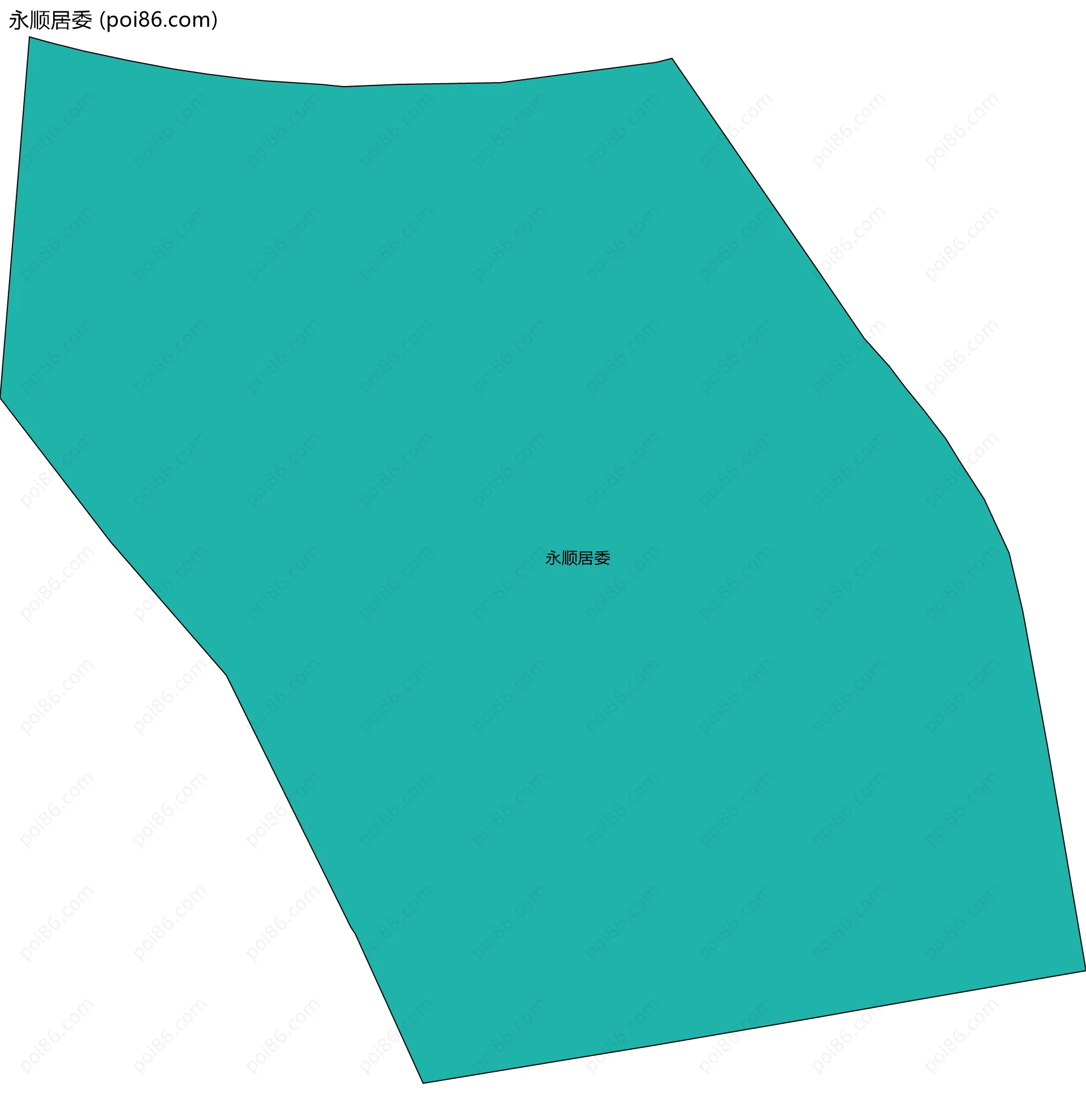 永顺居委边界地图