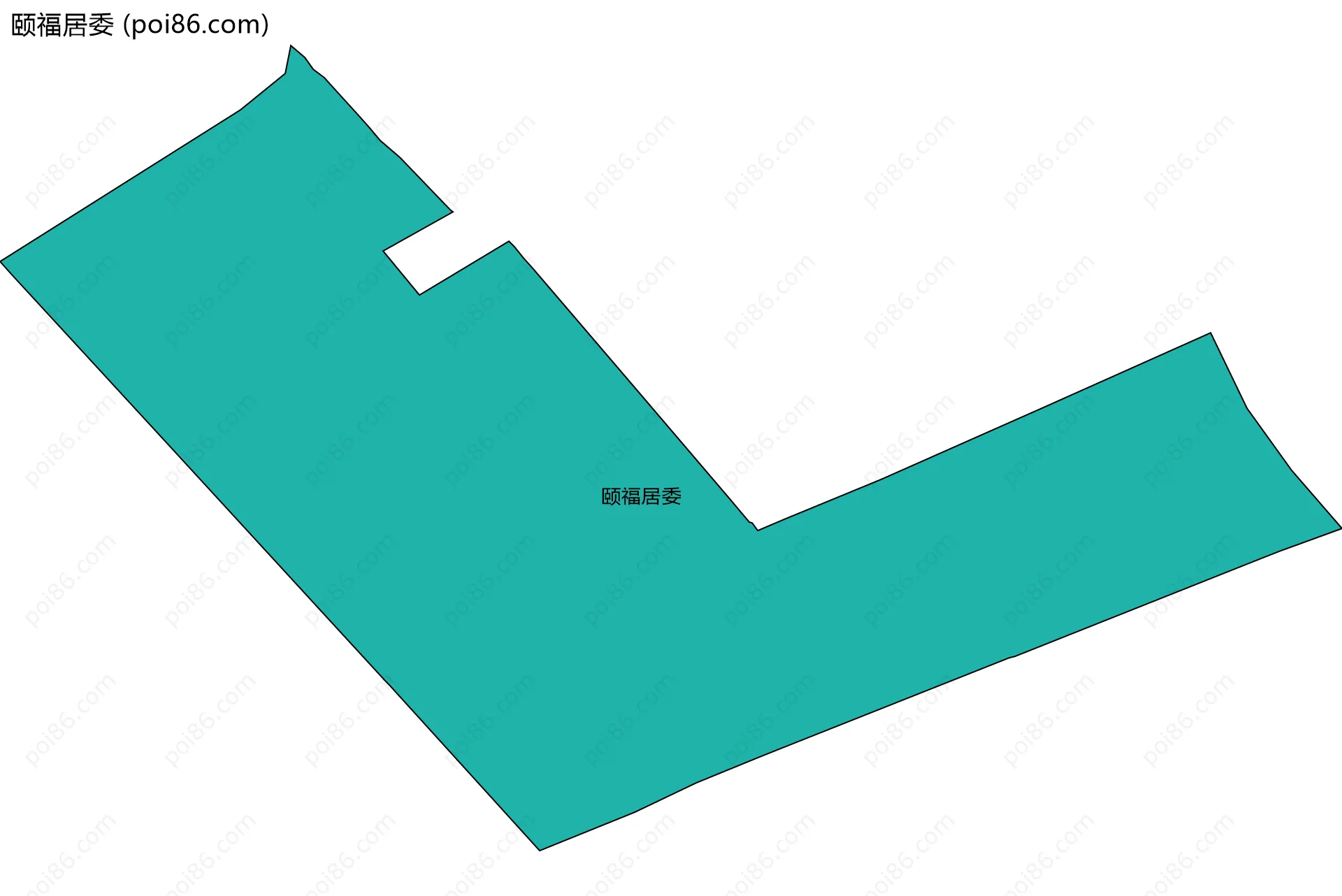 颐福居委边界地图