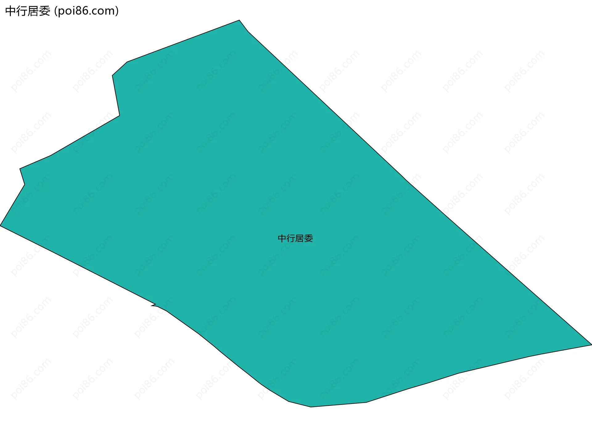 中行居委边界地图