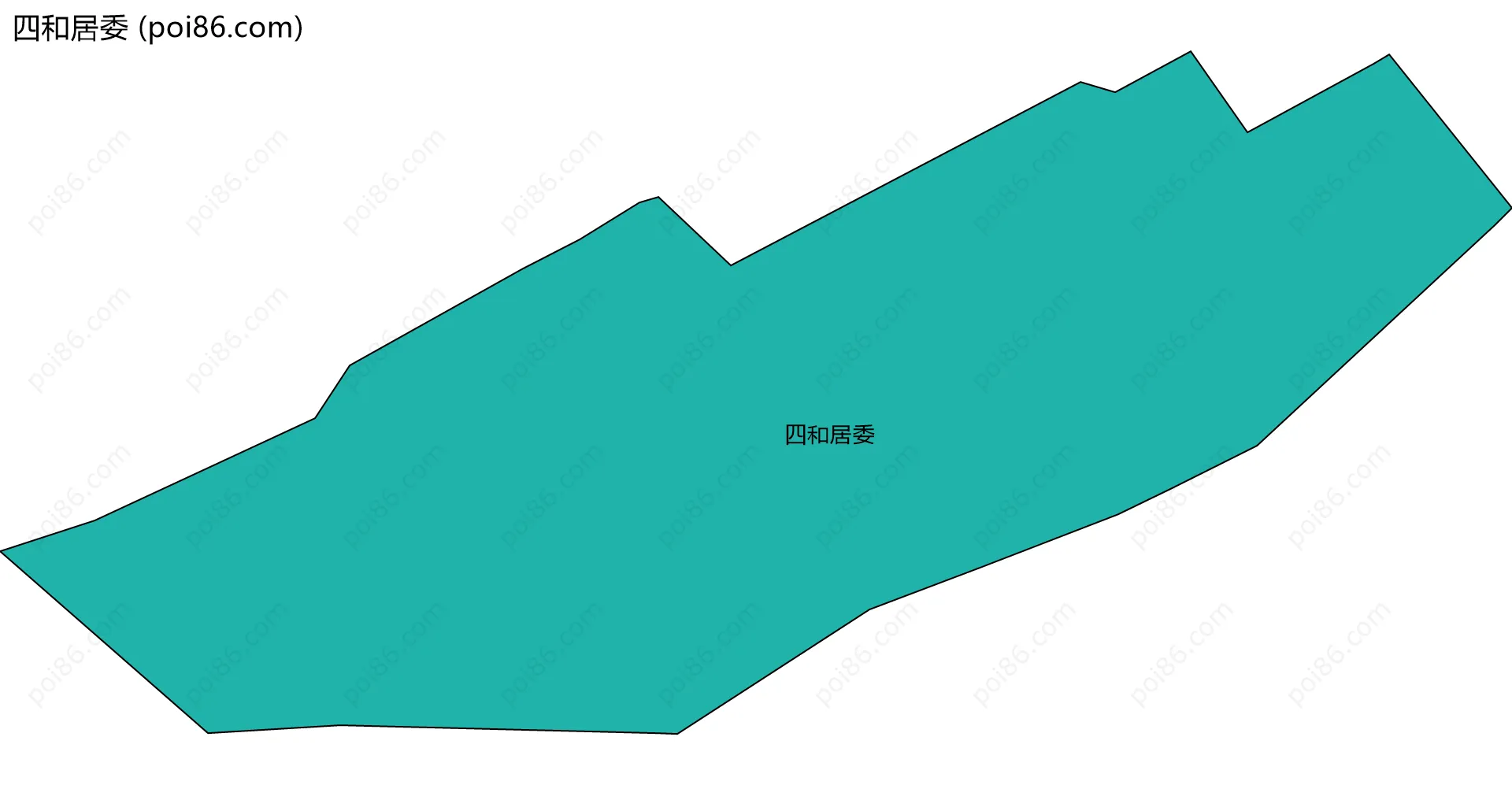 四和居委边界地图
