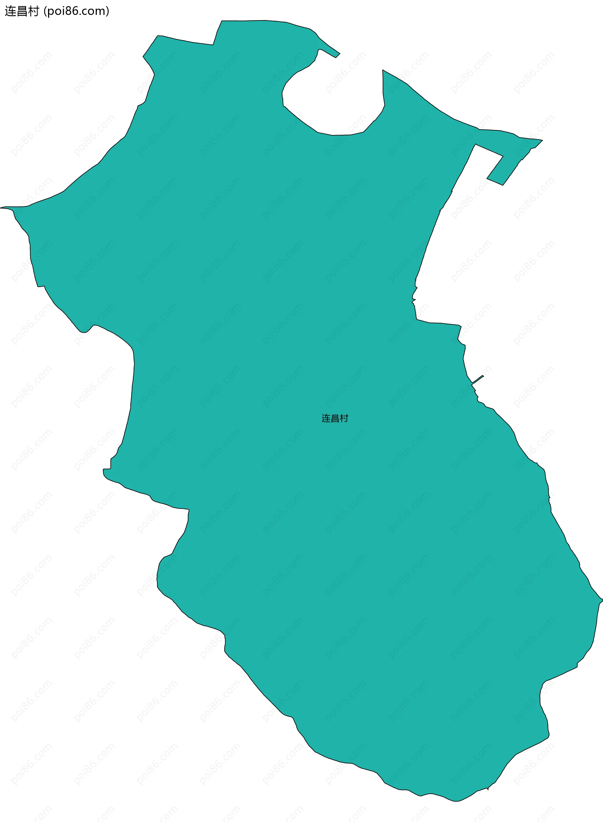 连昌村边界地图