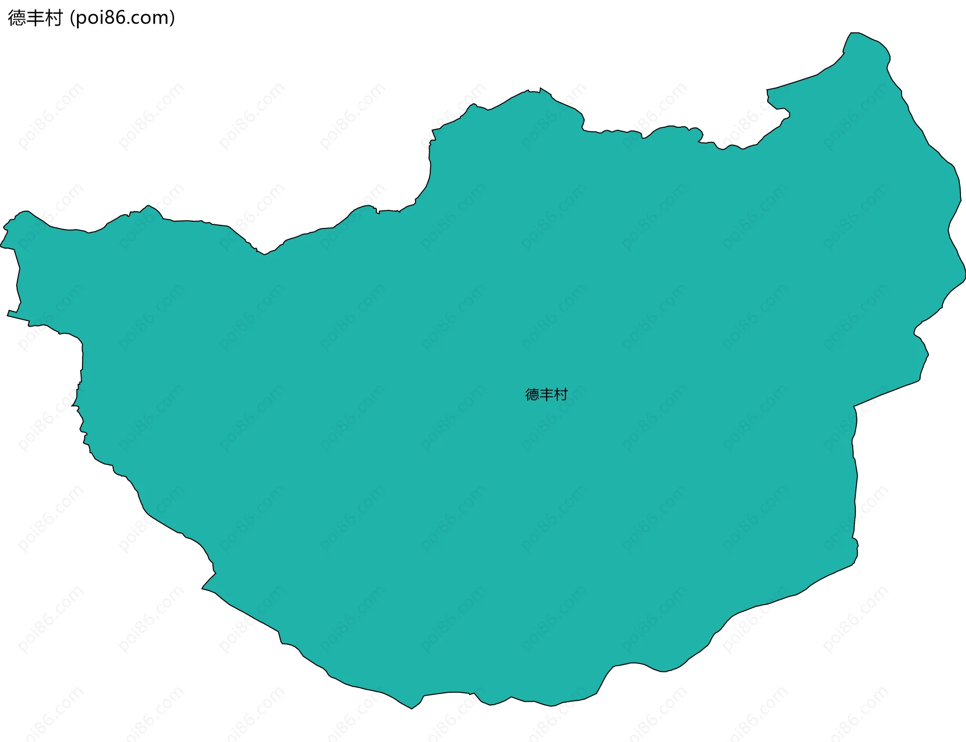 德丰村边界地图