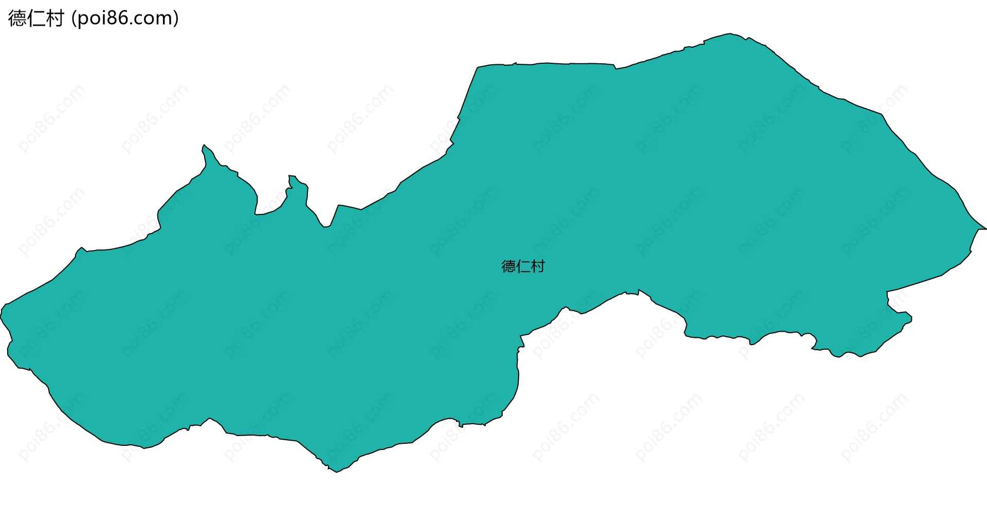 德仁村边界地图