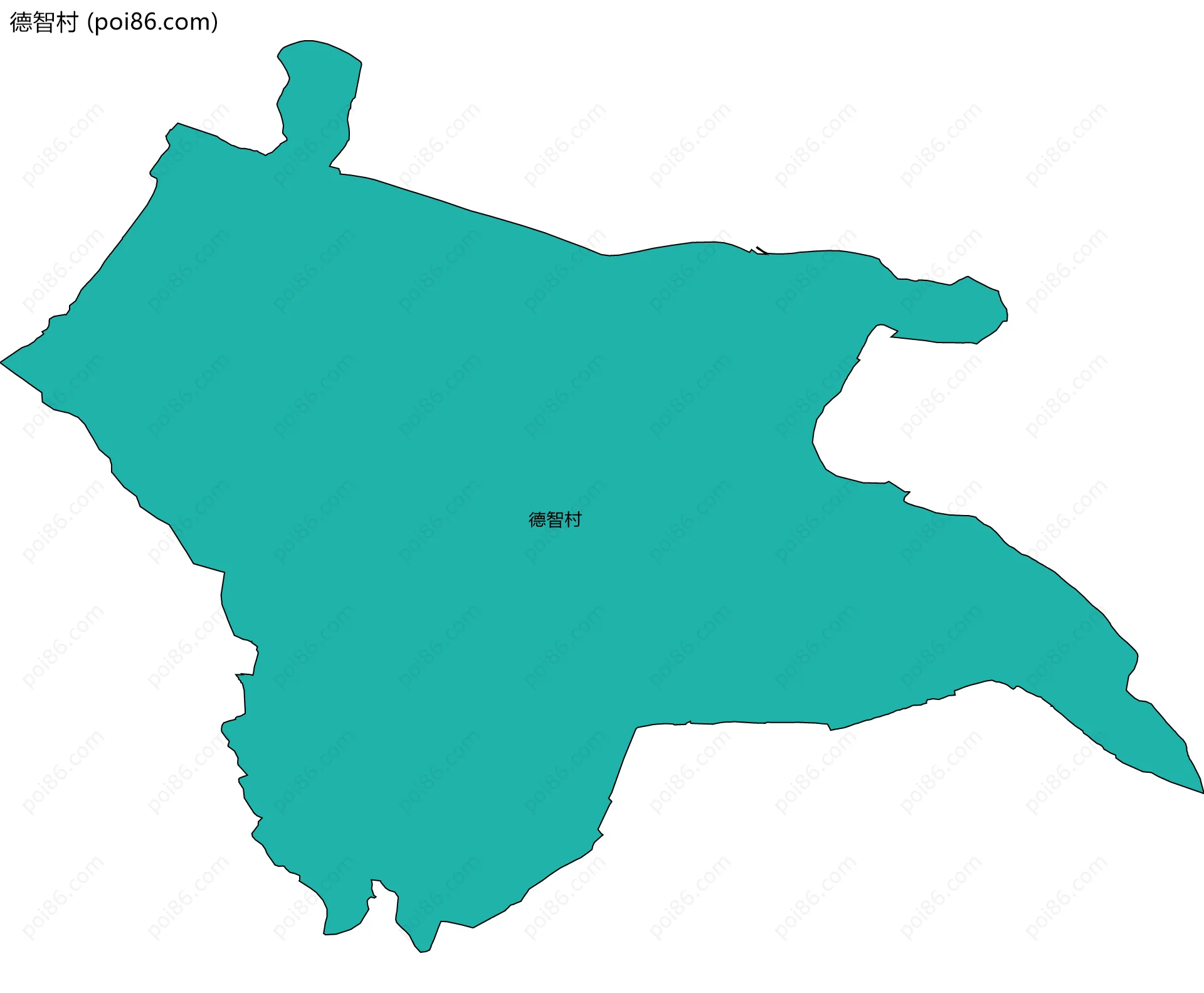 德智村边界地图