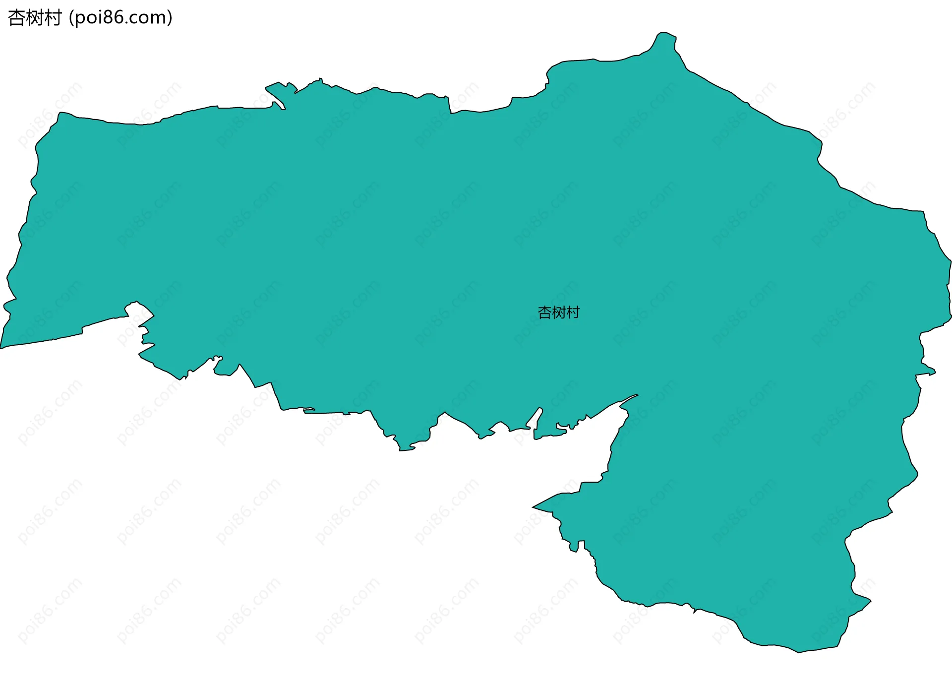 杏树村边界地图