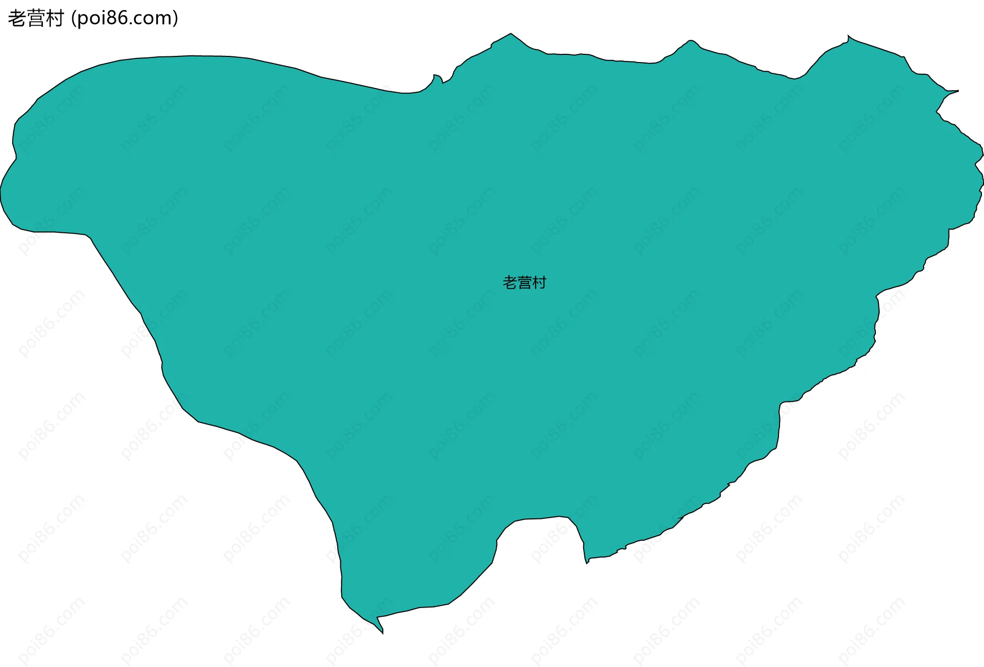 老营村边界地图