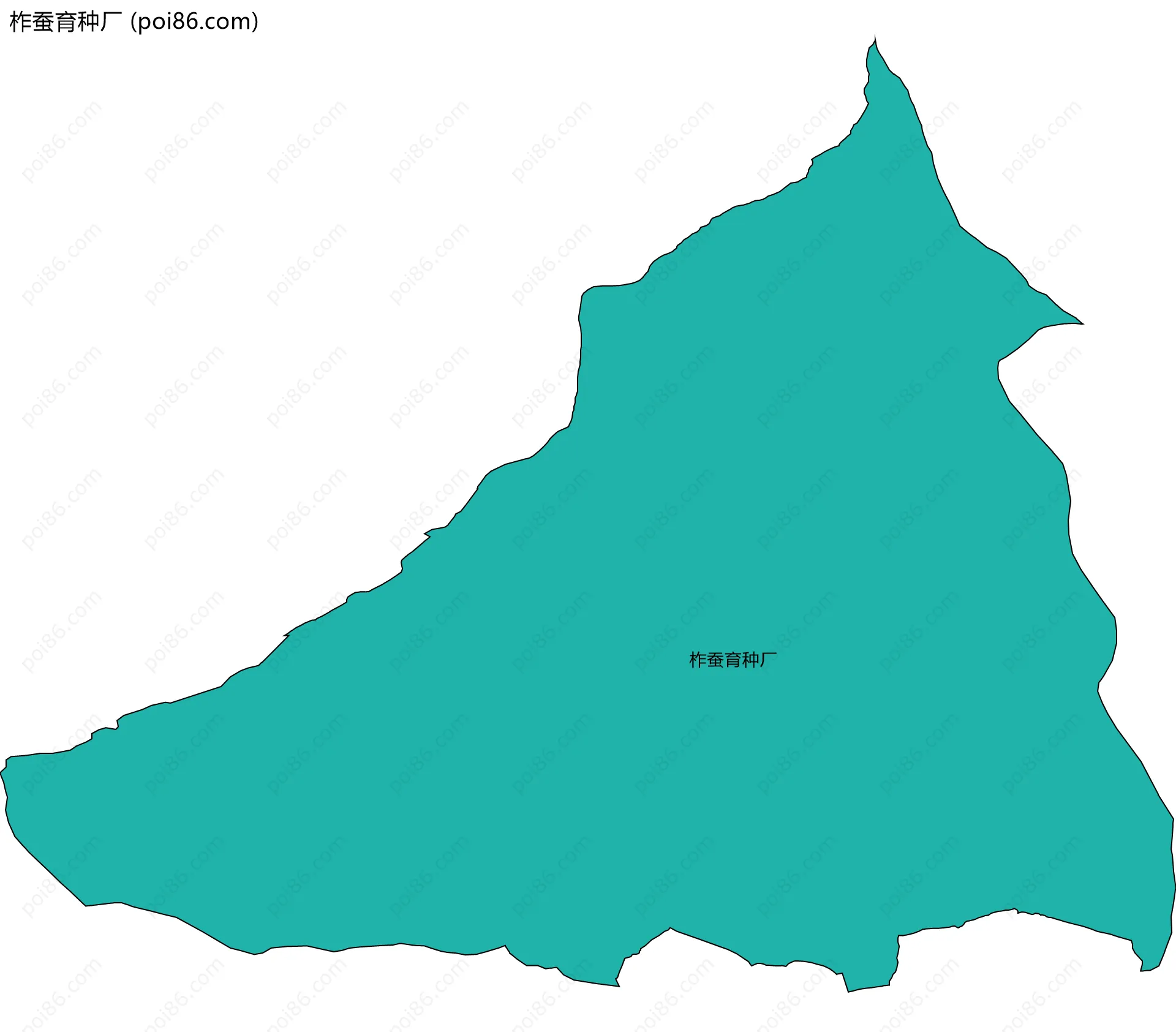 柞蚕育种厂边界地图