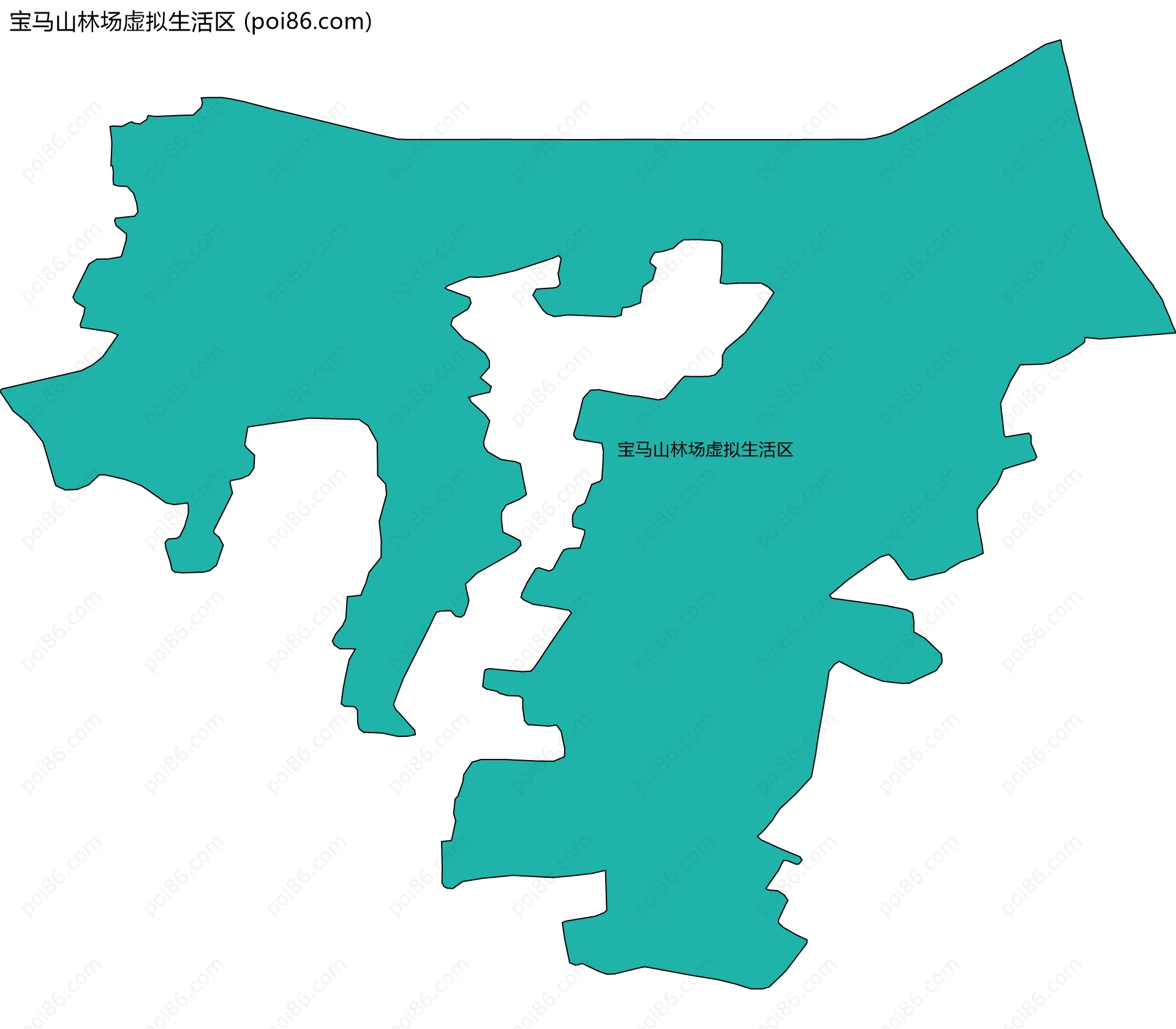 宝马山林场虚拟生活区边界地图