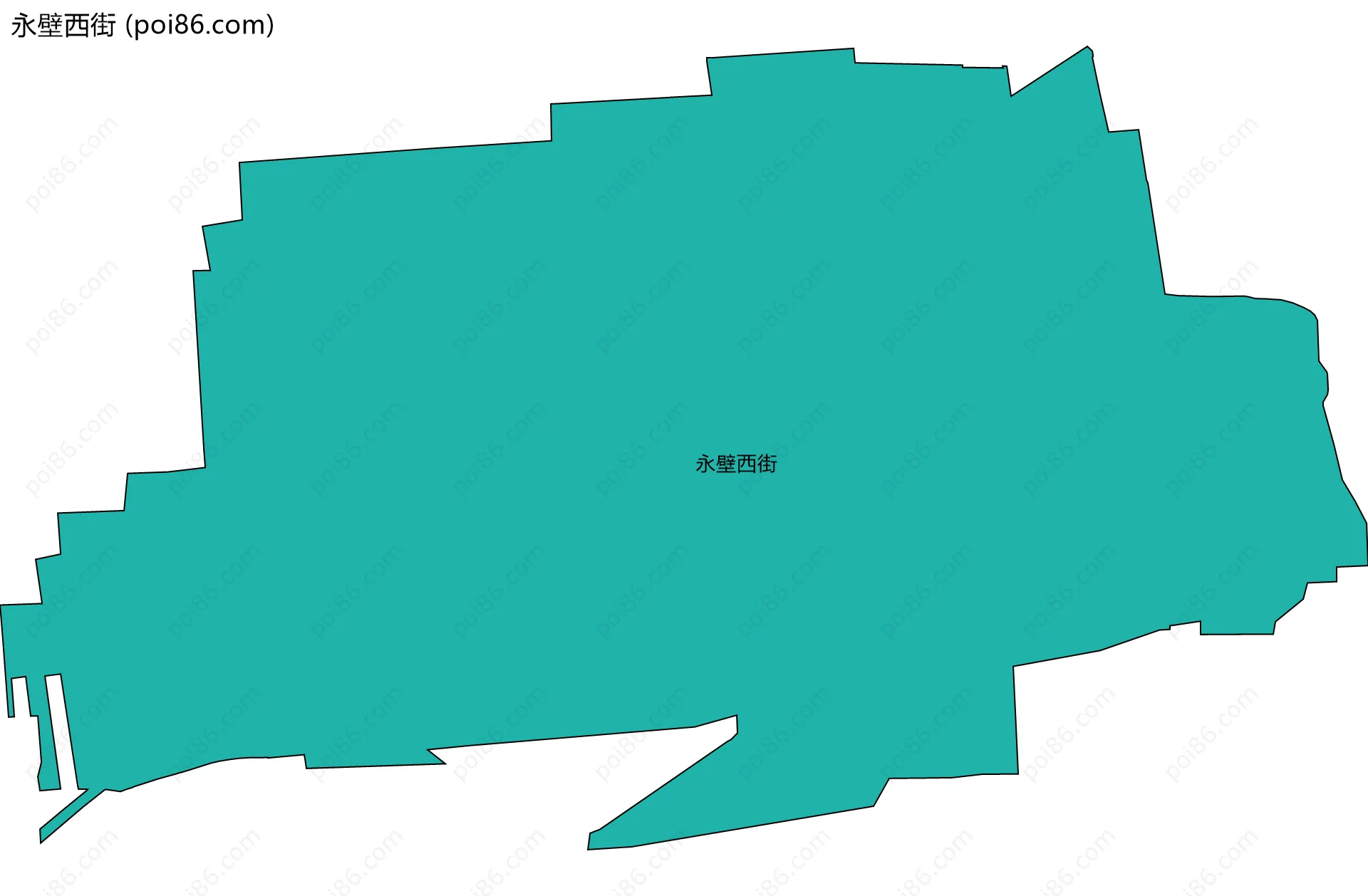 永壁西街边界地图