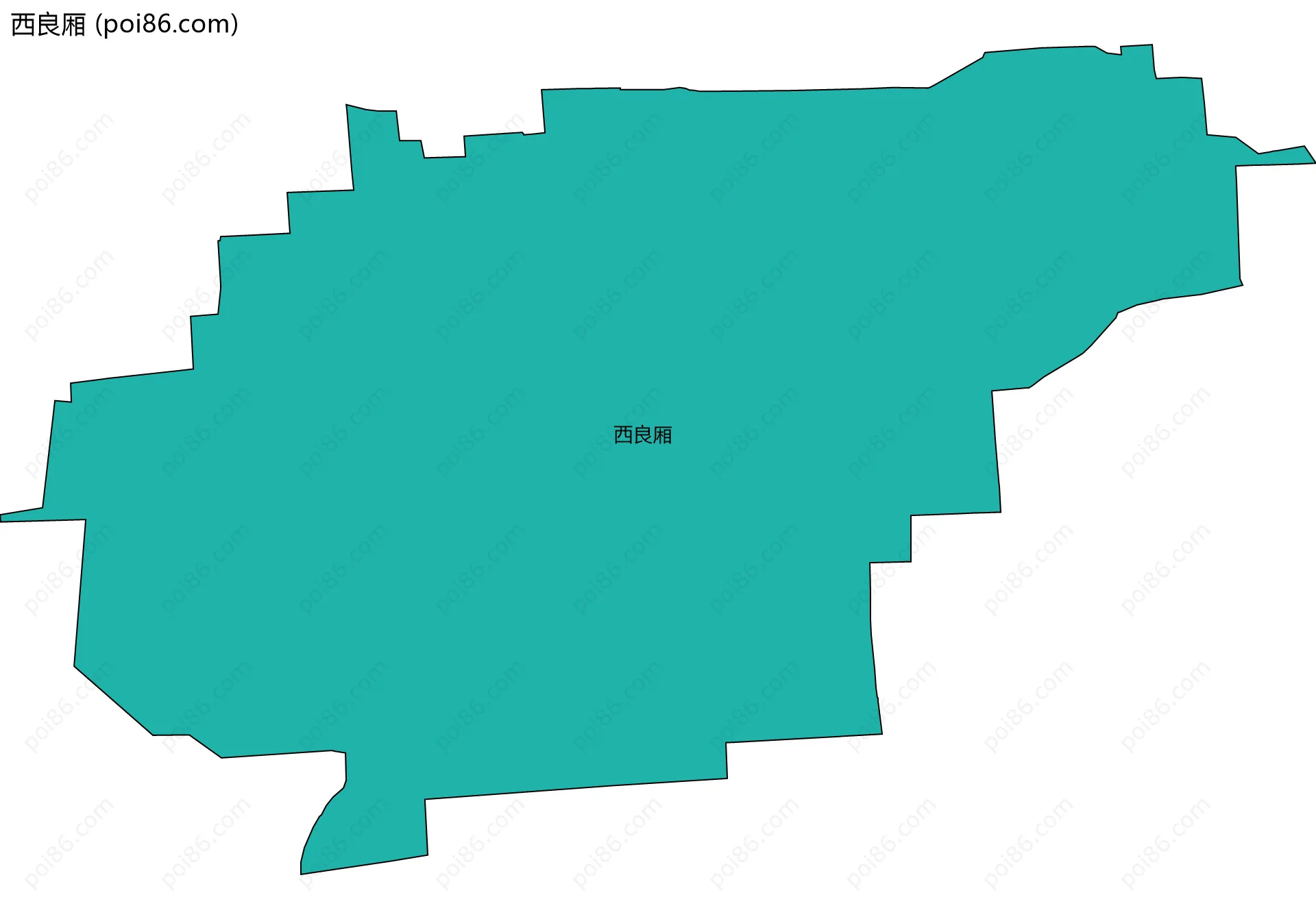 西良厢边界地图