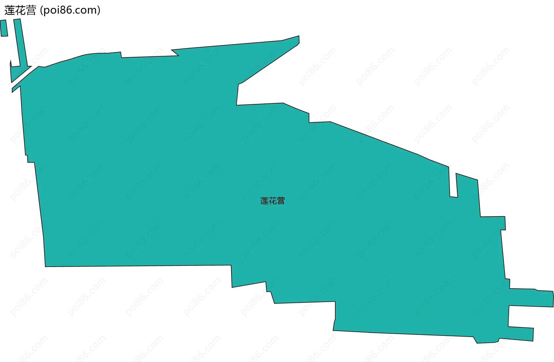 莲花营边界地图