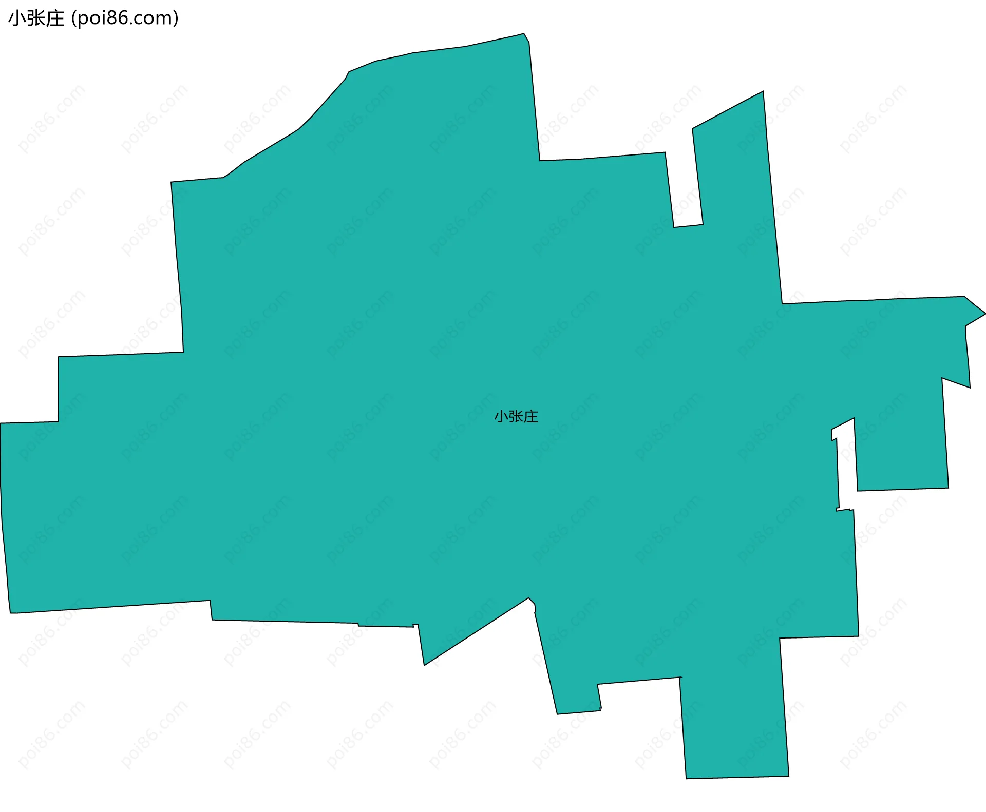 小张庄边界地图