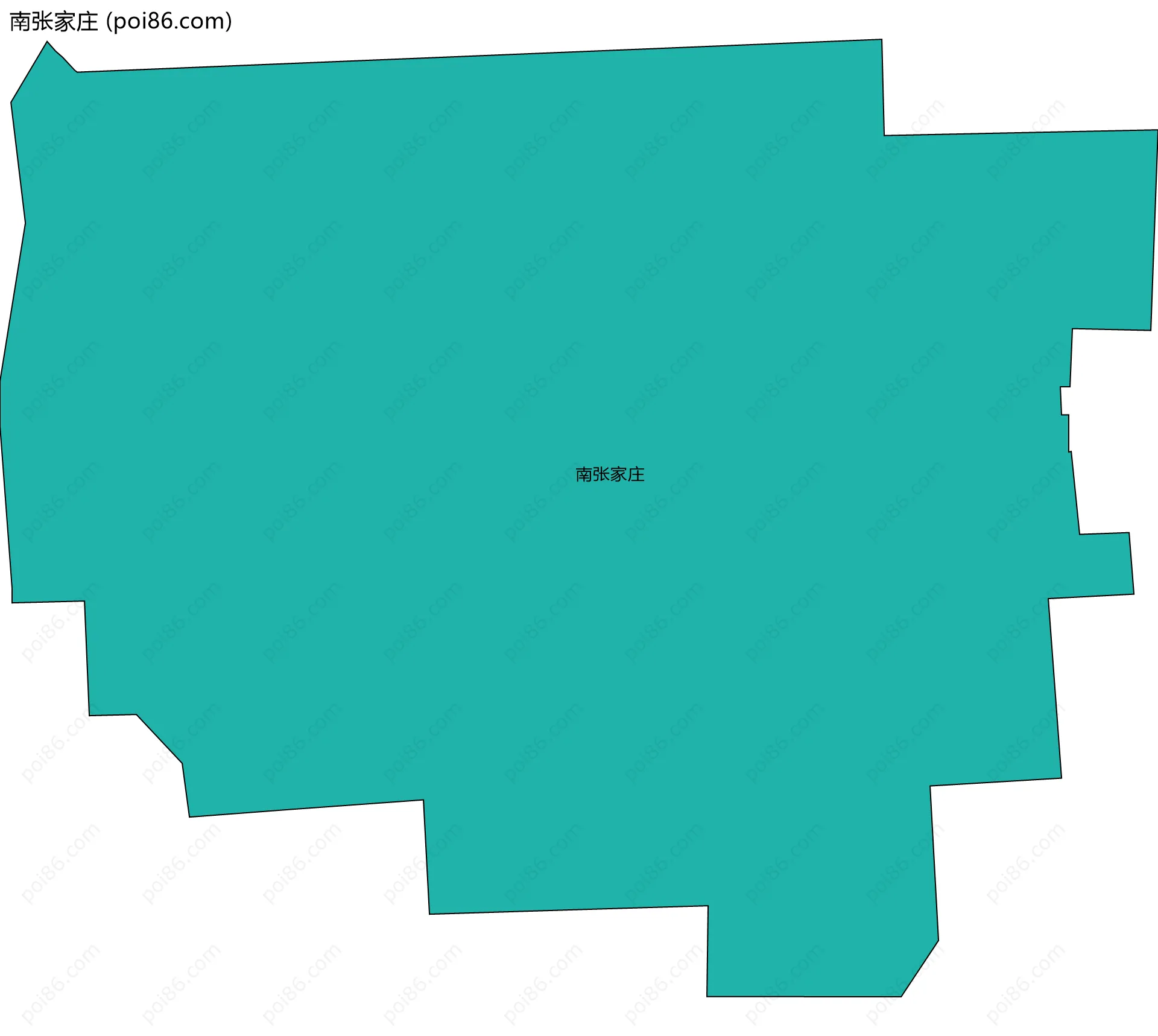 南张家庄边界地图