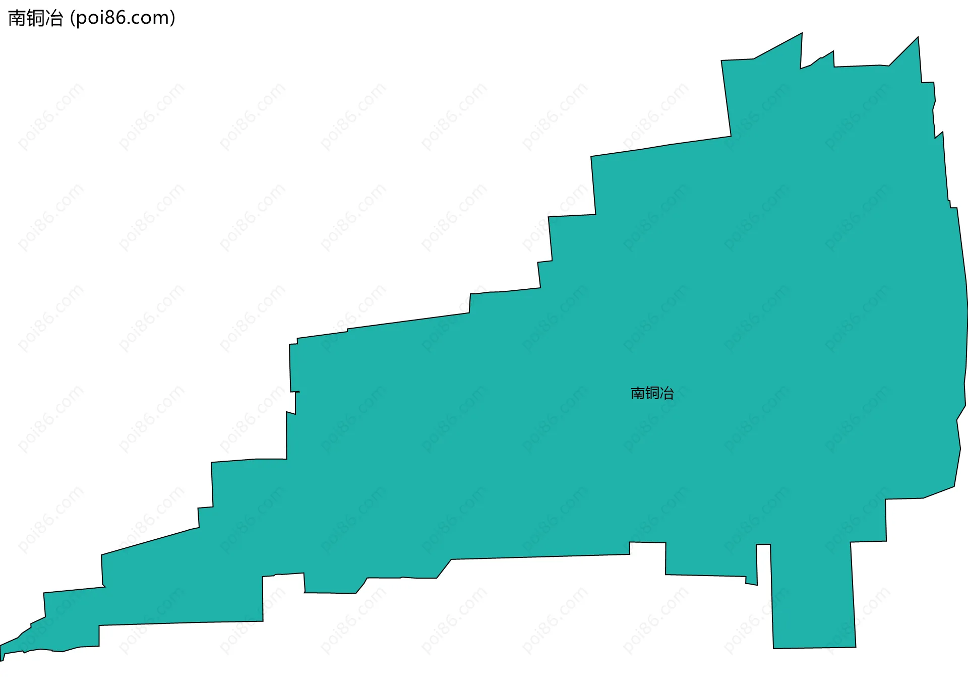 南铜冶边界地图