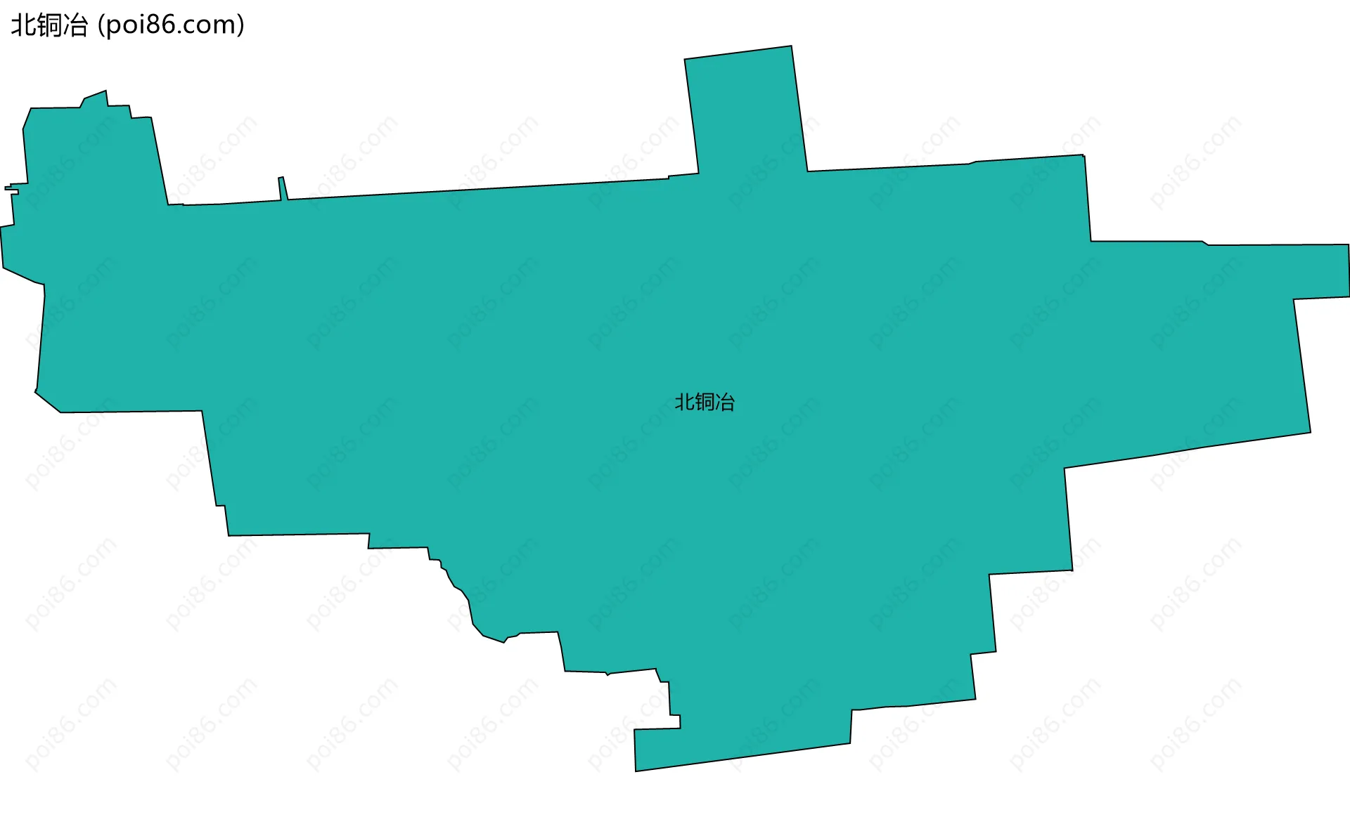 北铜冶边界地图