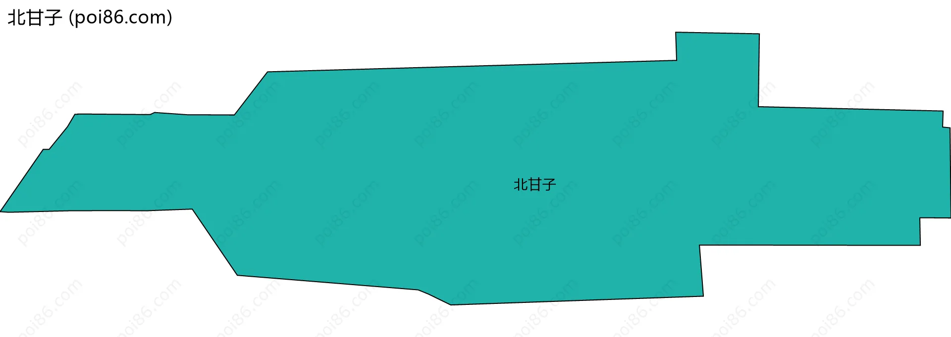 北甘子边界地图