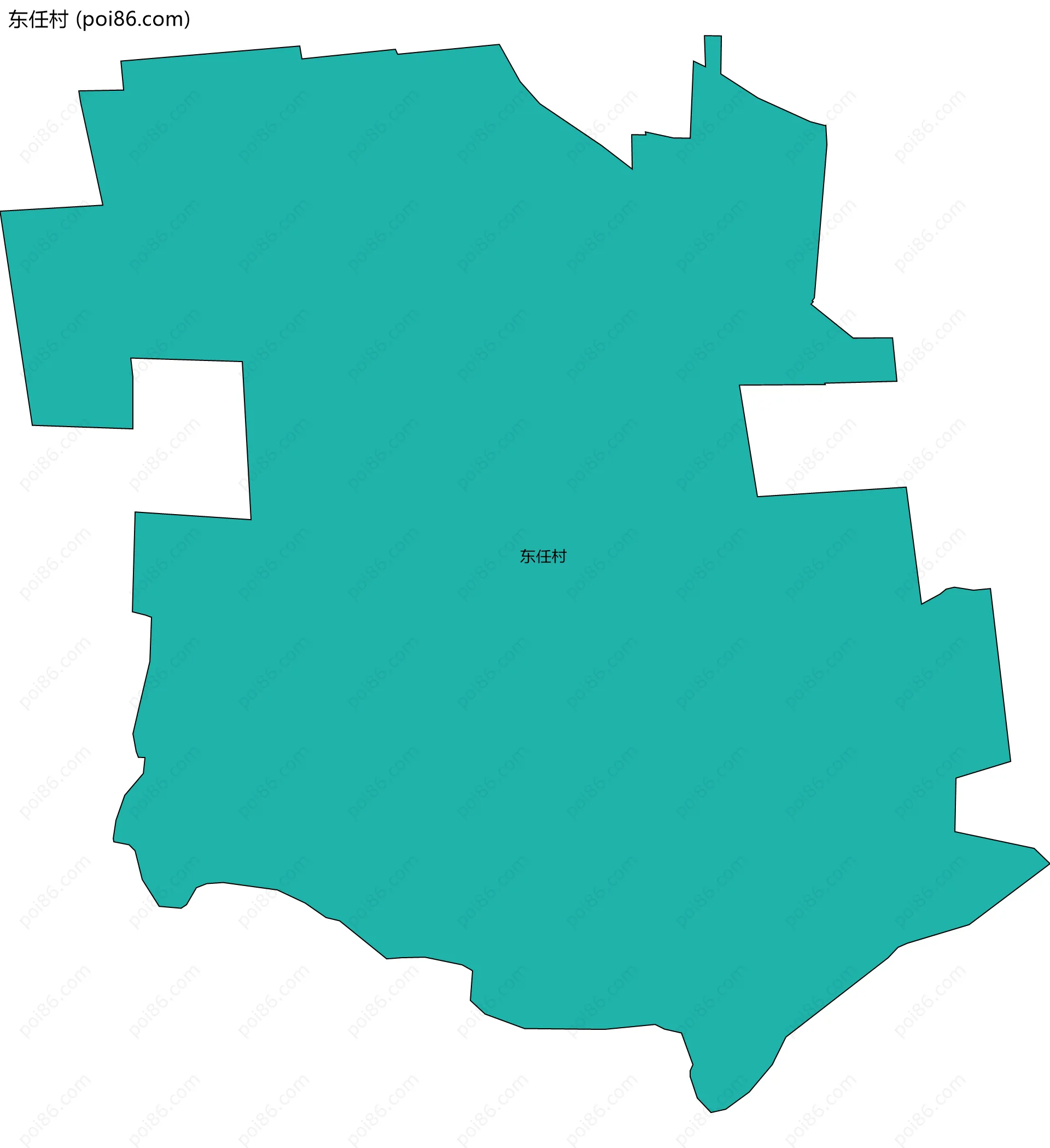 东任村边界地图