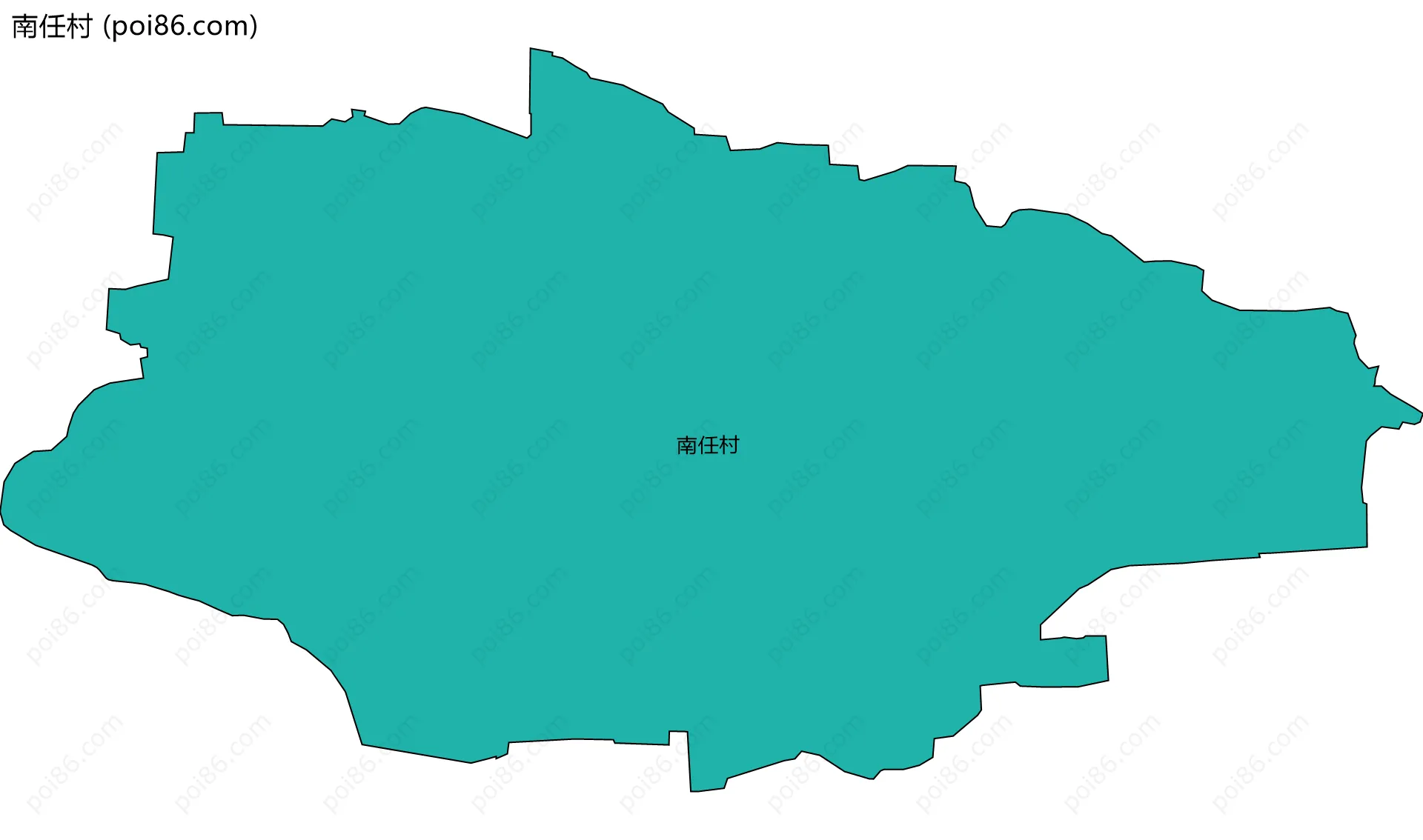 南任村边界地图