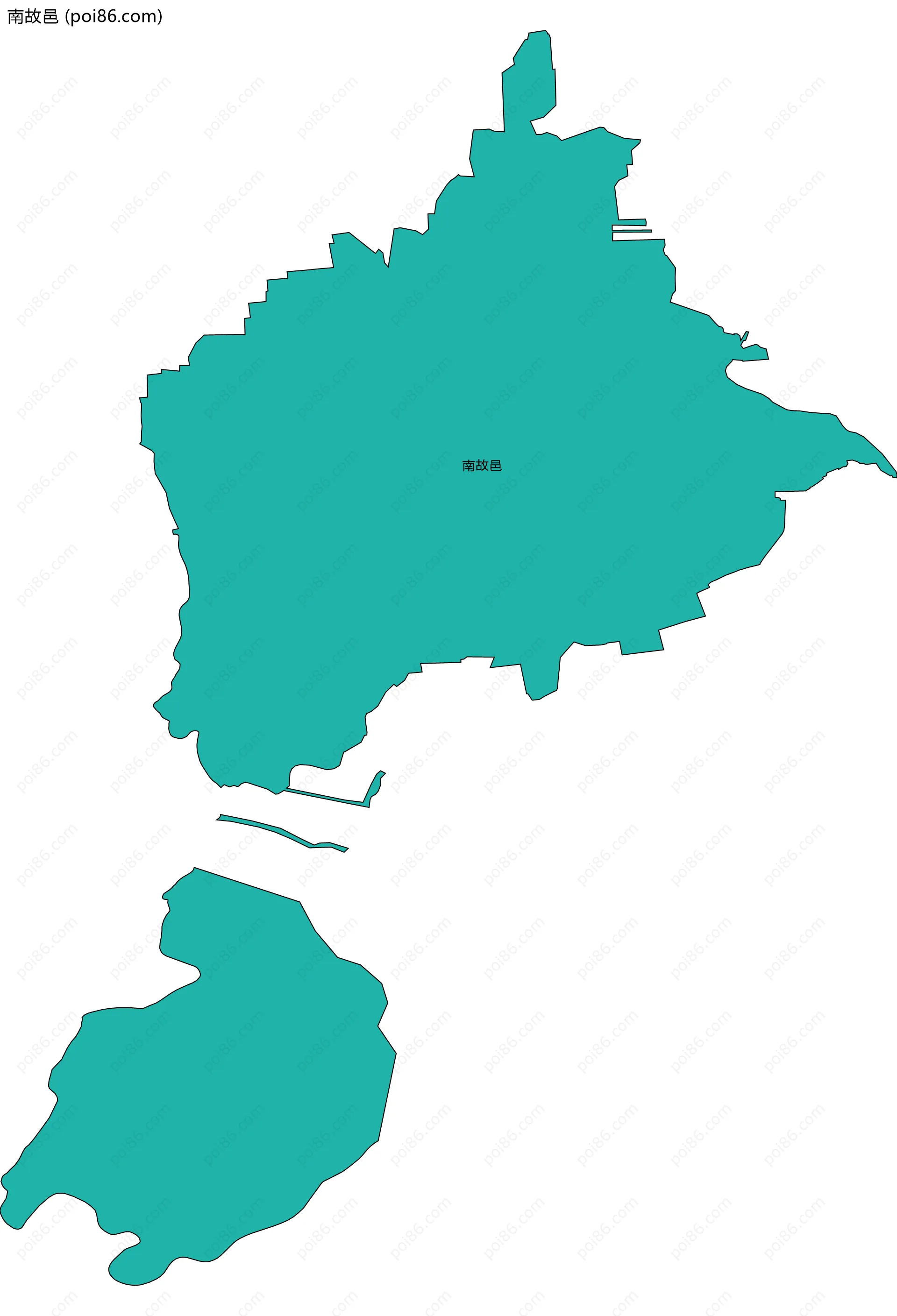 南故邑边界地图