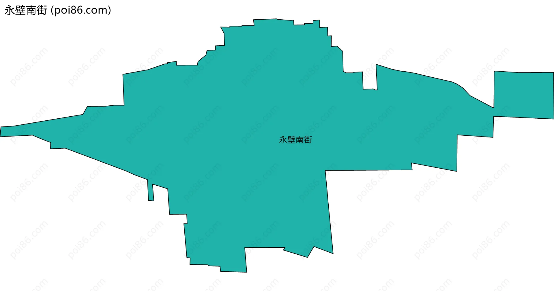 永壁南街边界地图