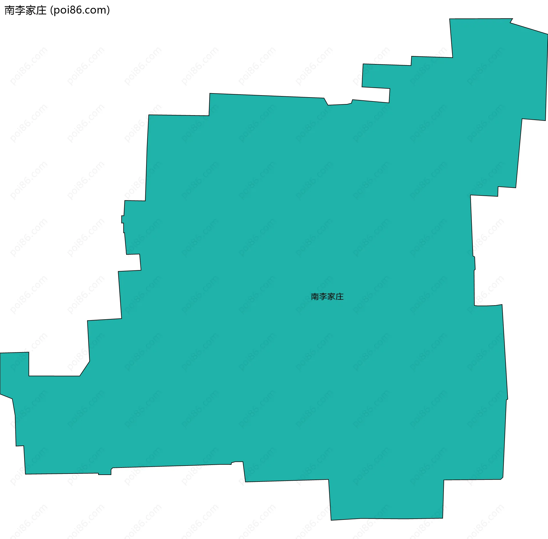 南李家庄边界地图