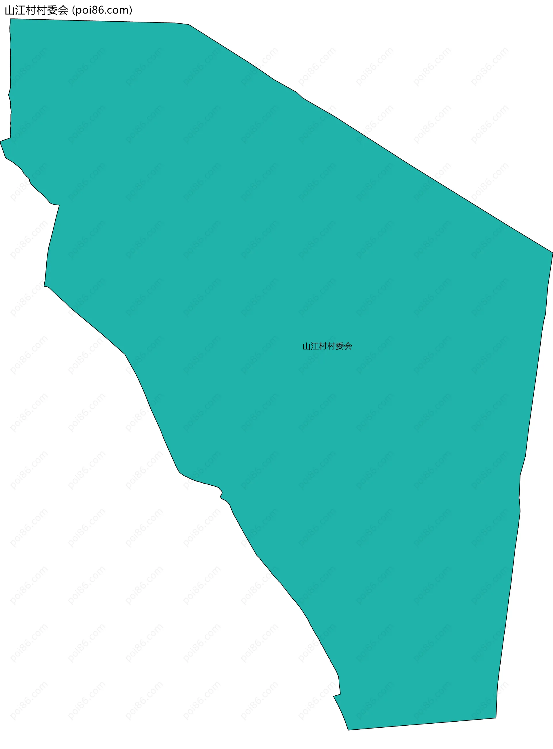 山江村村委会边界地图