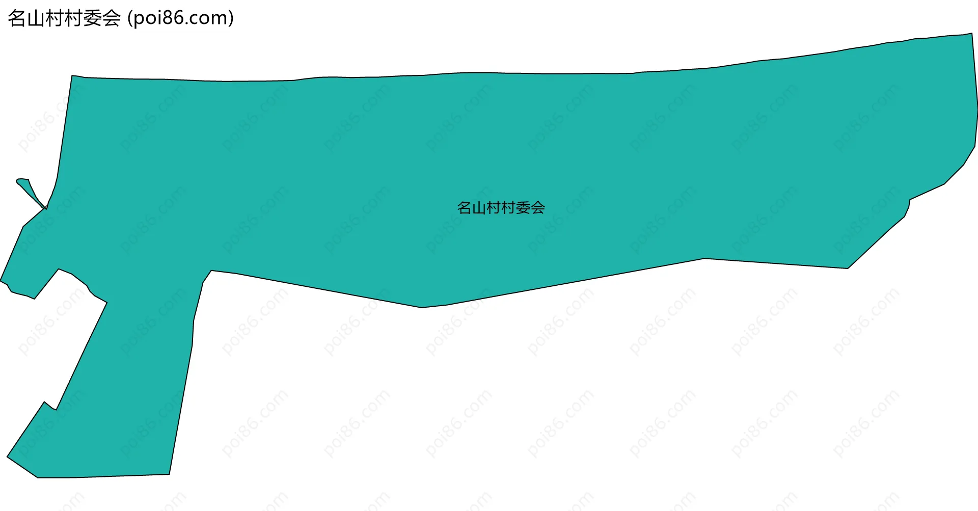 名山村村委会边界地图