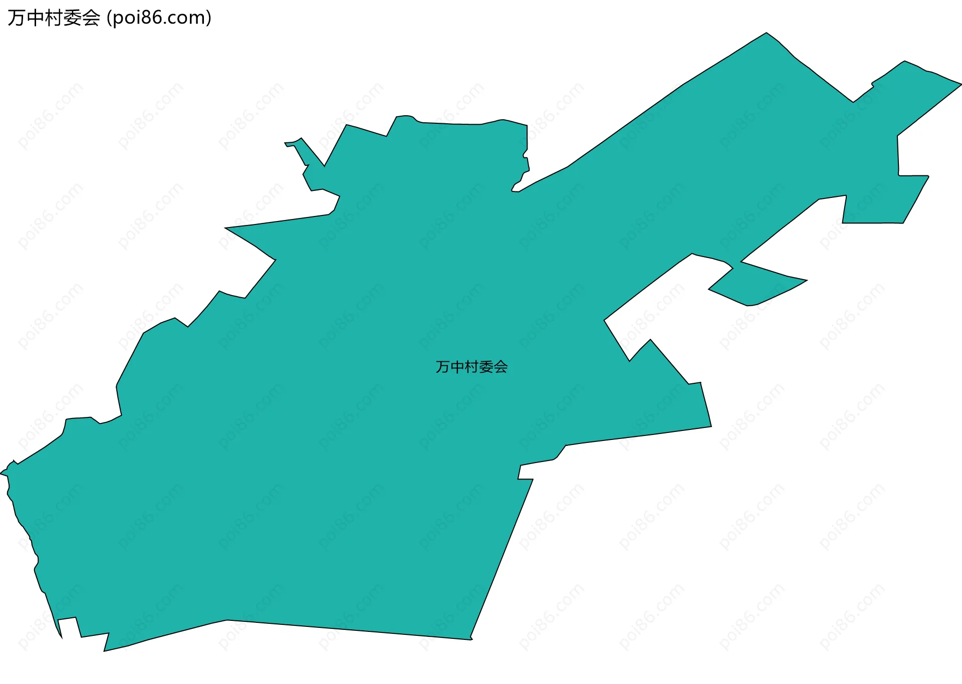 万中村委会边界地图