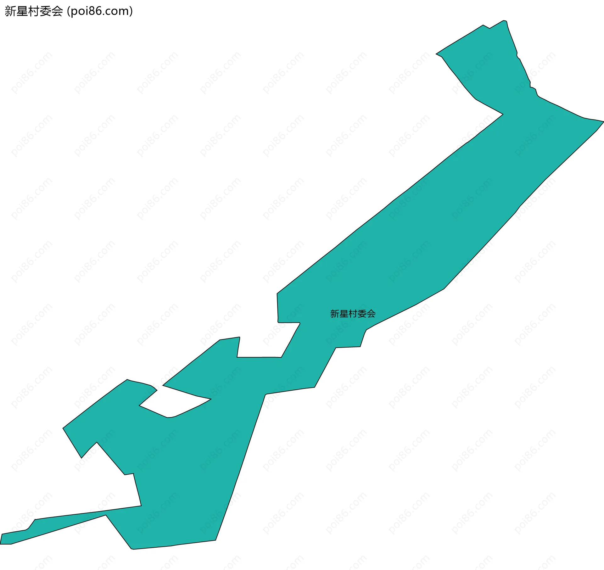 新星村委会边界地图