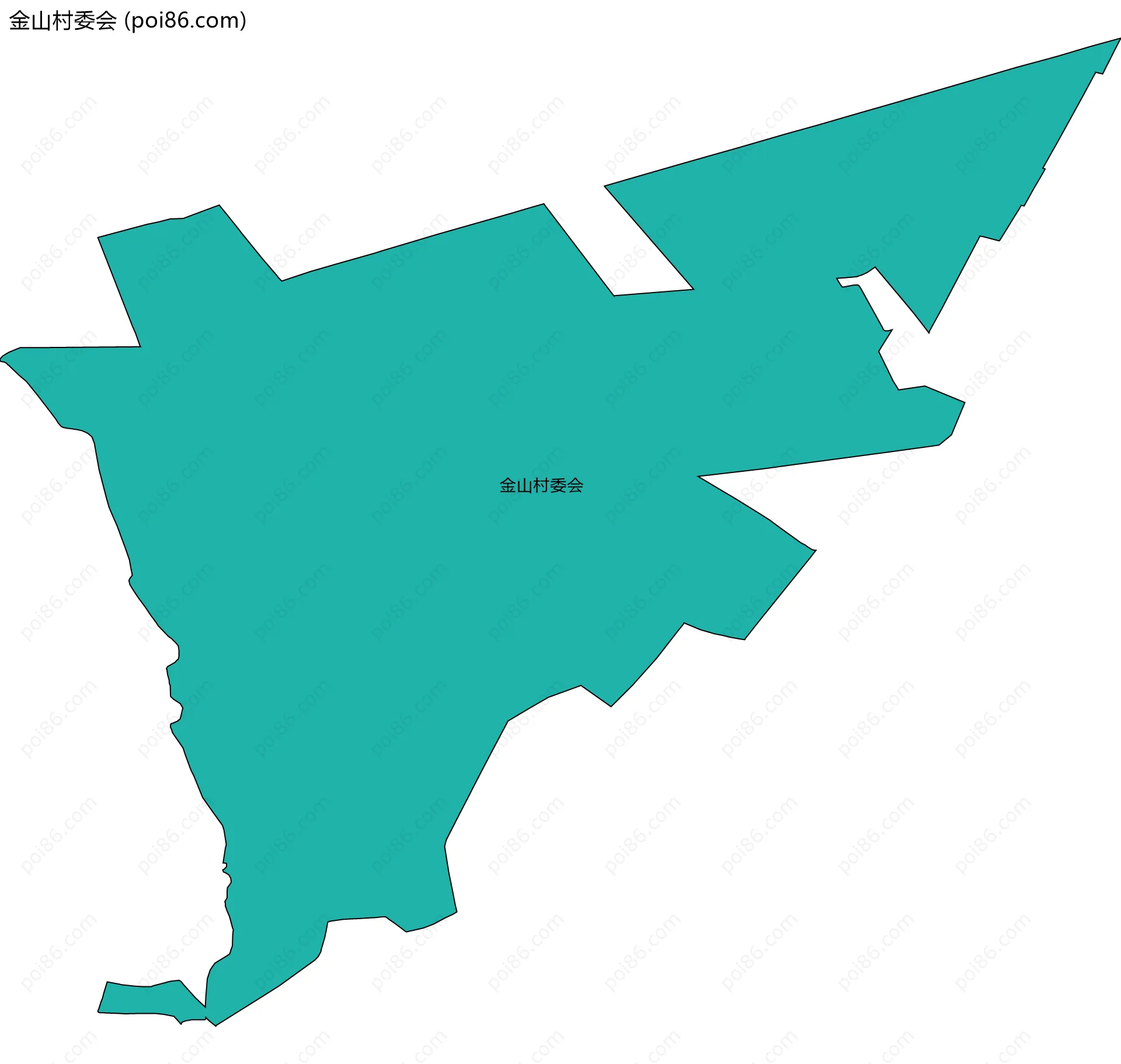 金山村委会边界地图
