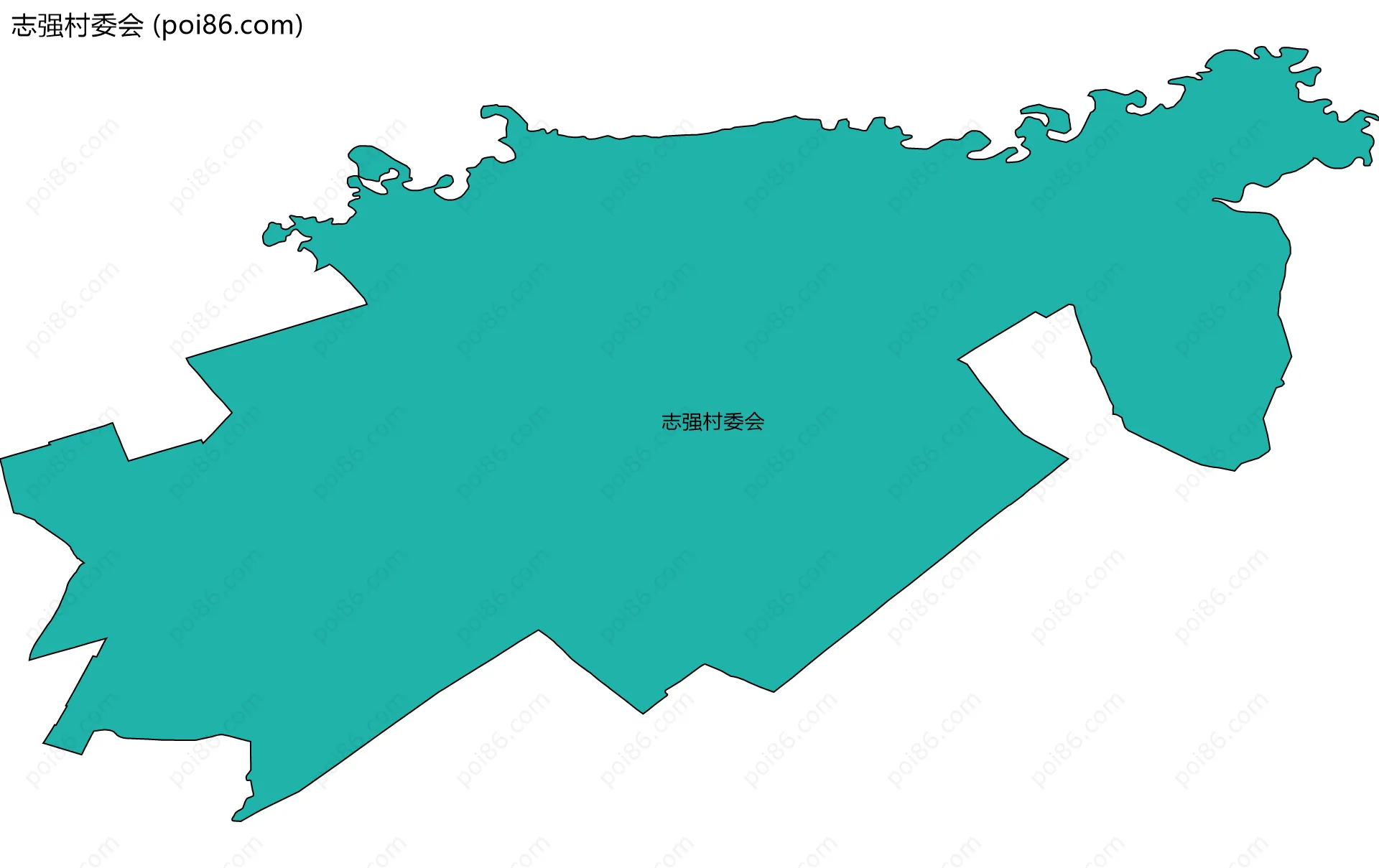 志强村委会边界地图