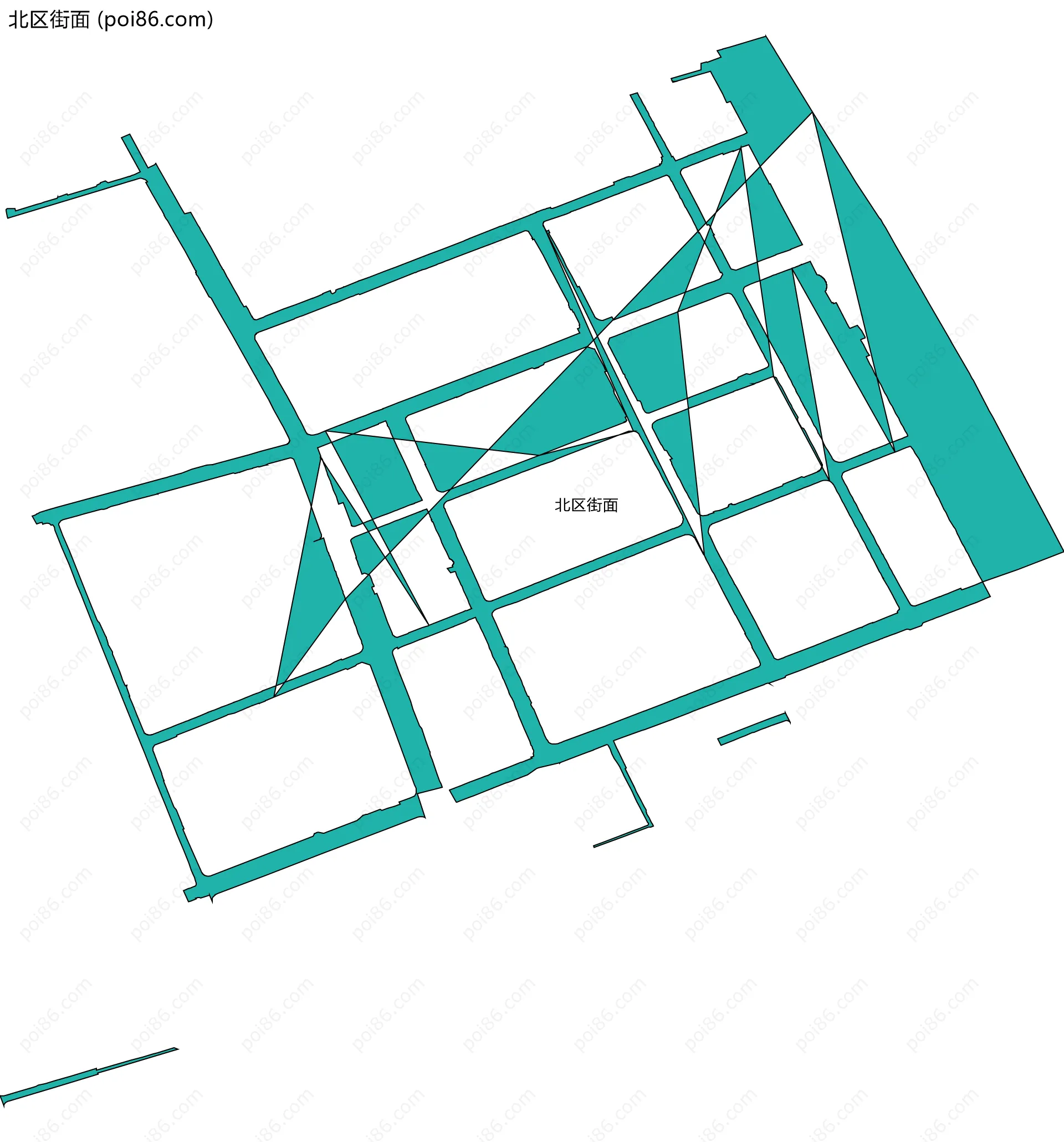 北区街面边界地图