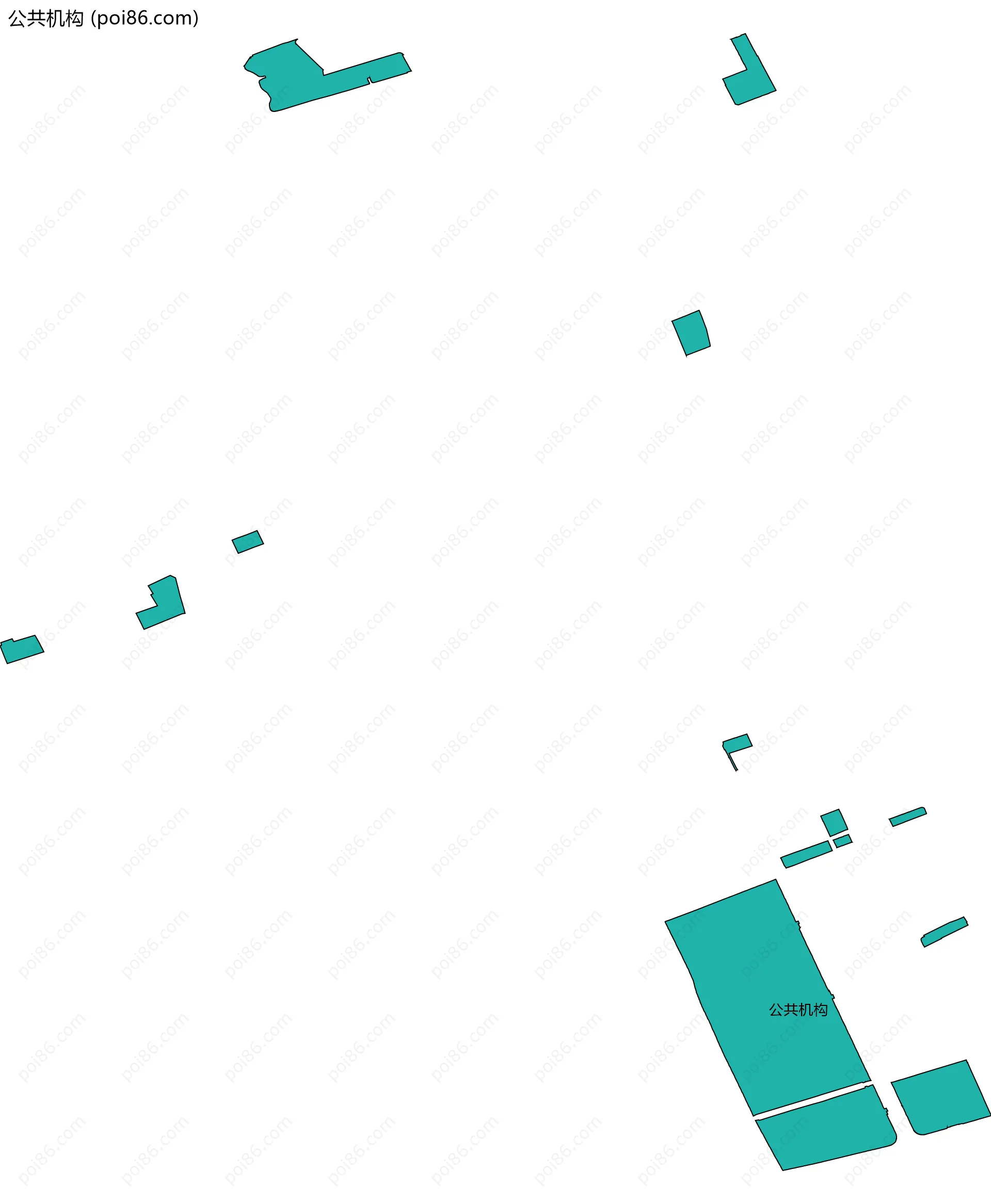 公共机构边界地图