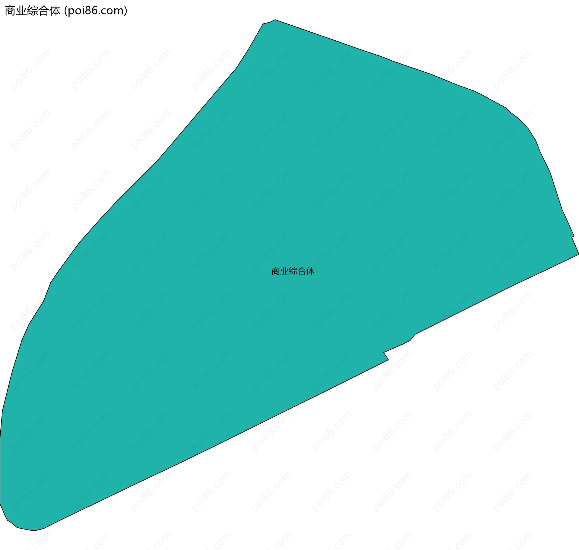商业综合体边界地图