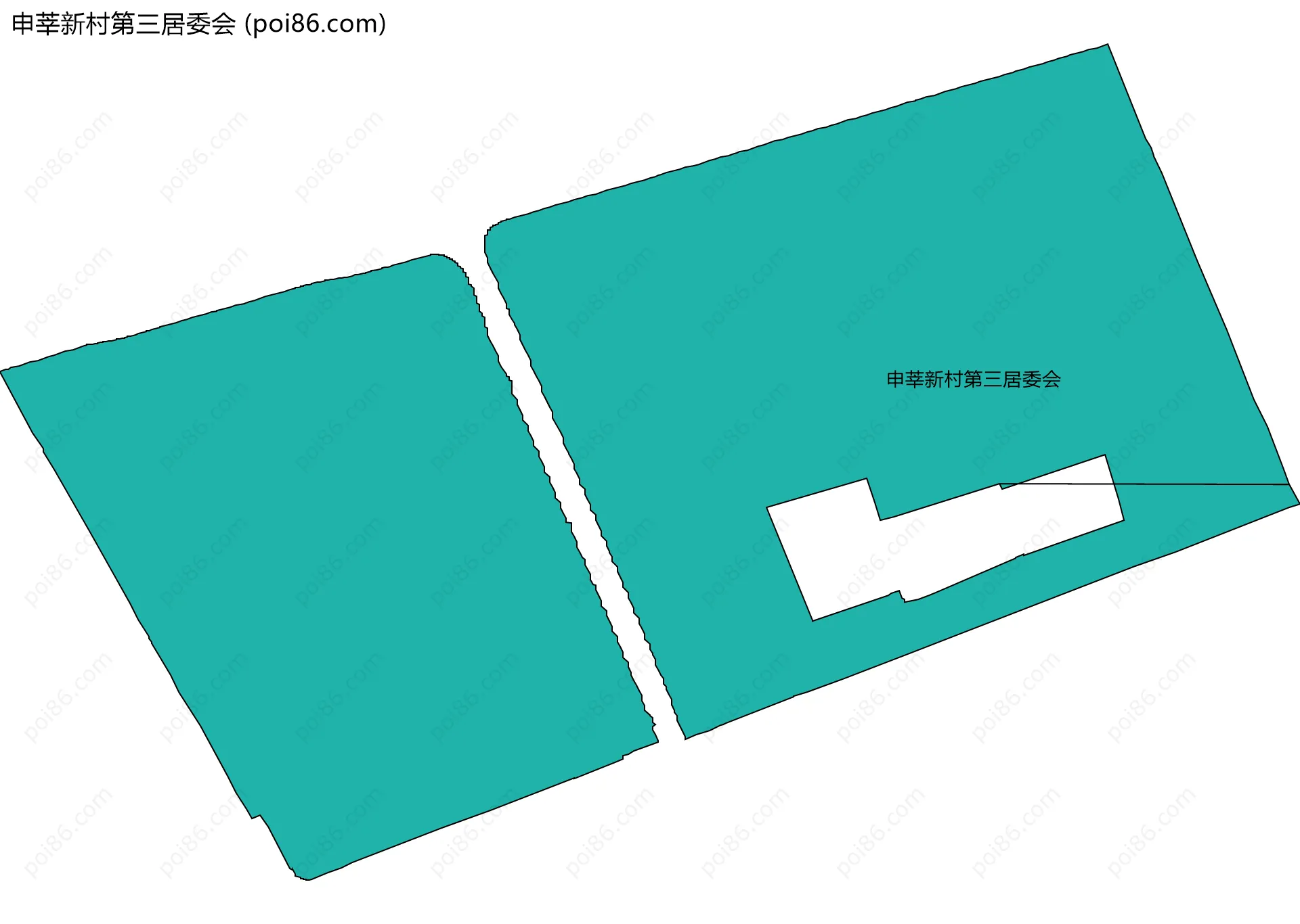 申莘新村第三居委会边界地图